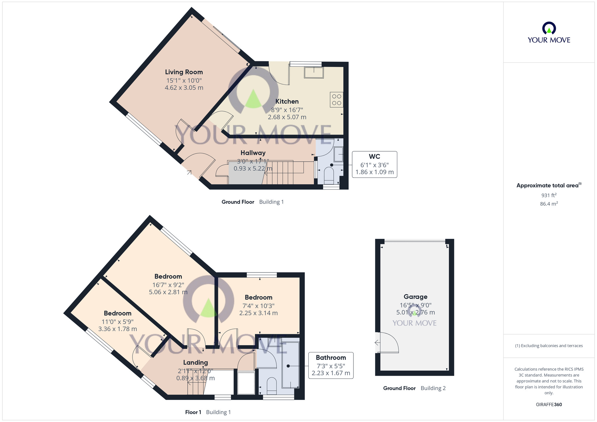 Floorplan of 3 bedroom Semi Detached House for sale, Ohio Close, Carlton Colville, Suffolk, NR33