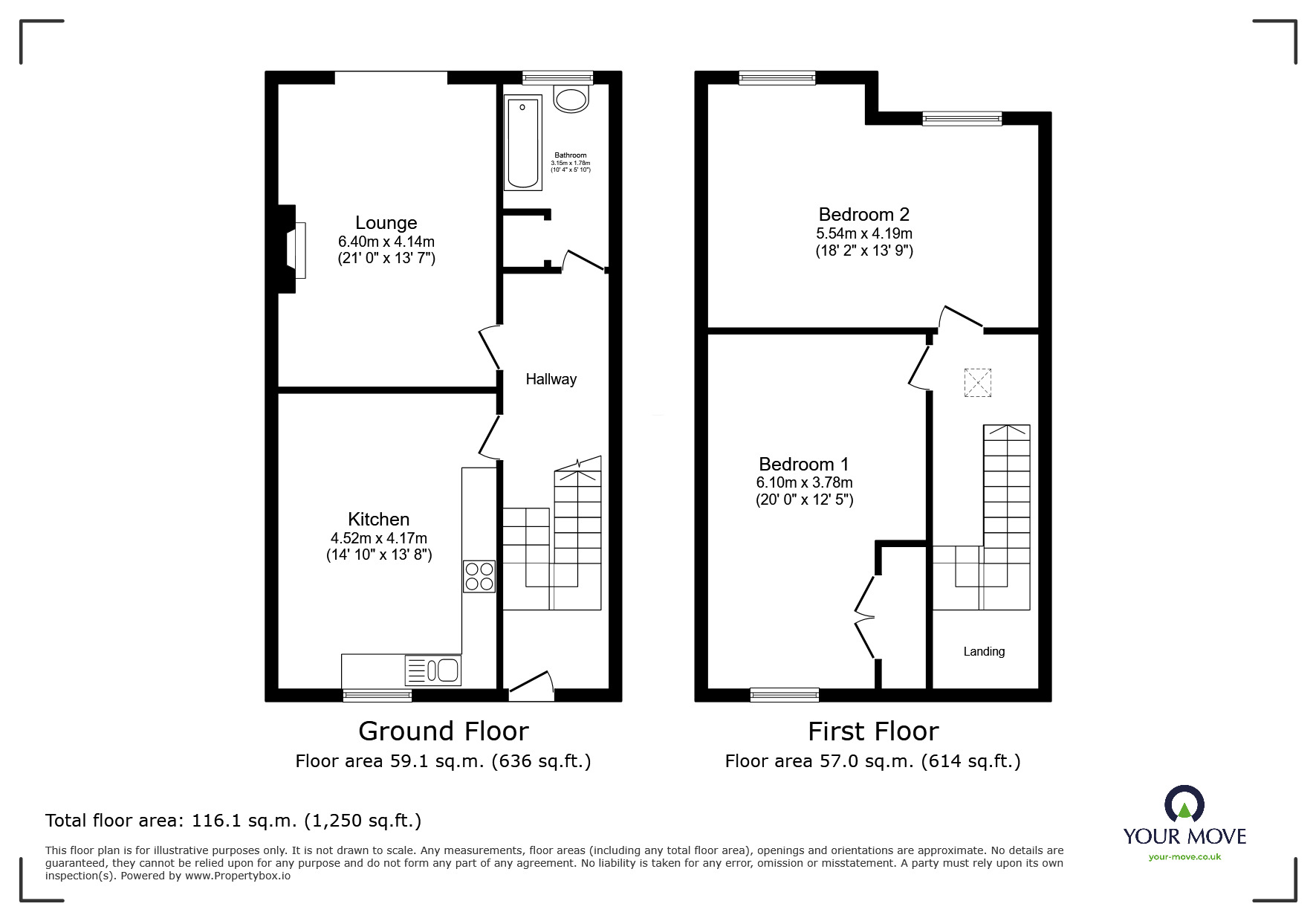 Floorplan of 2 bedroom  Flat to rent, High Street, Broadstairs, Kent, CT10