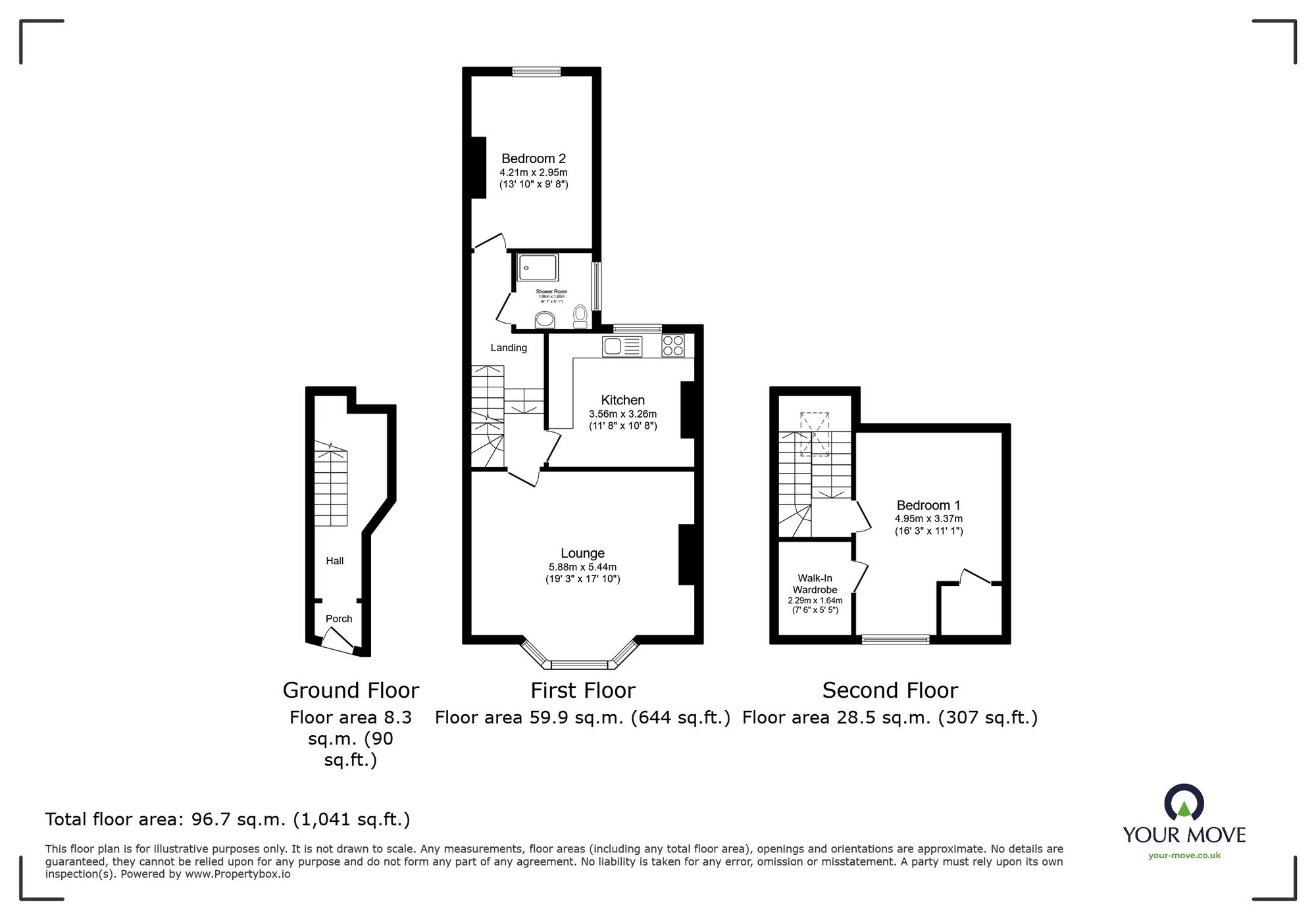 Floorplan of 2 bedroom  Flat to rent, York Street, Broadstairs, Kent, CT10