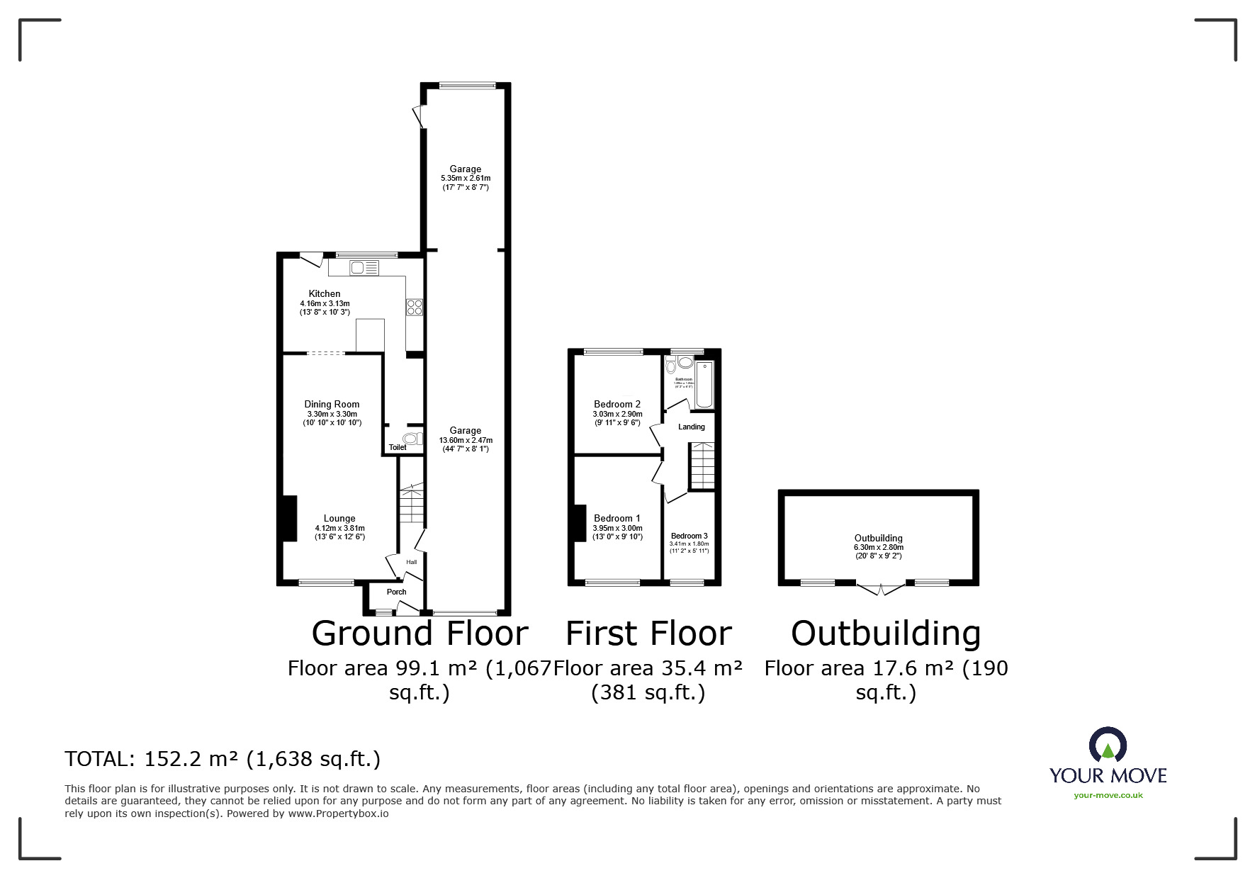 Floorplan of 3 bedroom Semi Detached House for sale, The Silvers, Broadstairs, Kent, CT10