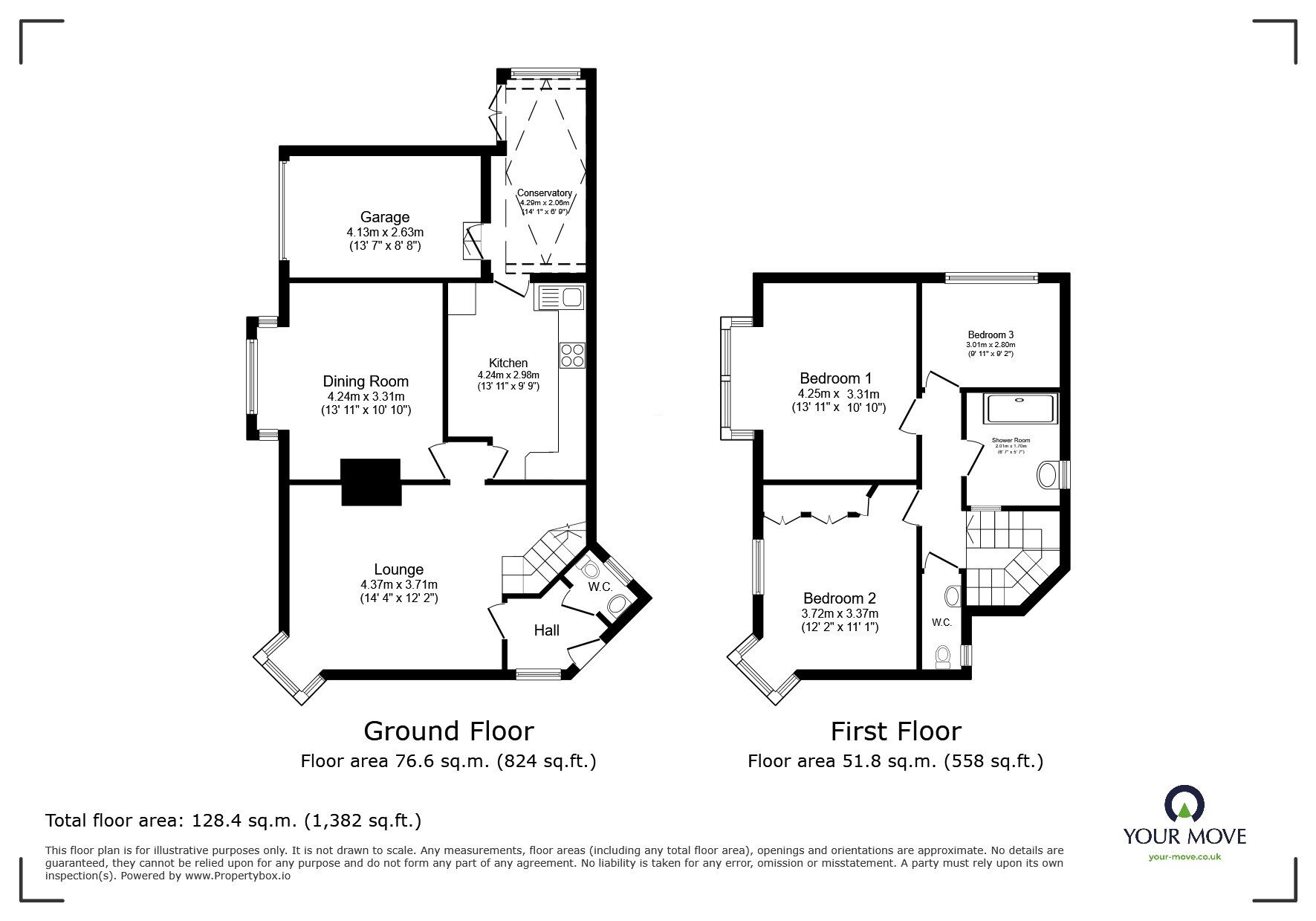 Floorplan of 3 bedroom Semi Detached House for sale, Carlton Avenue, Broadstairs, Kent, CT10