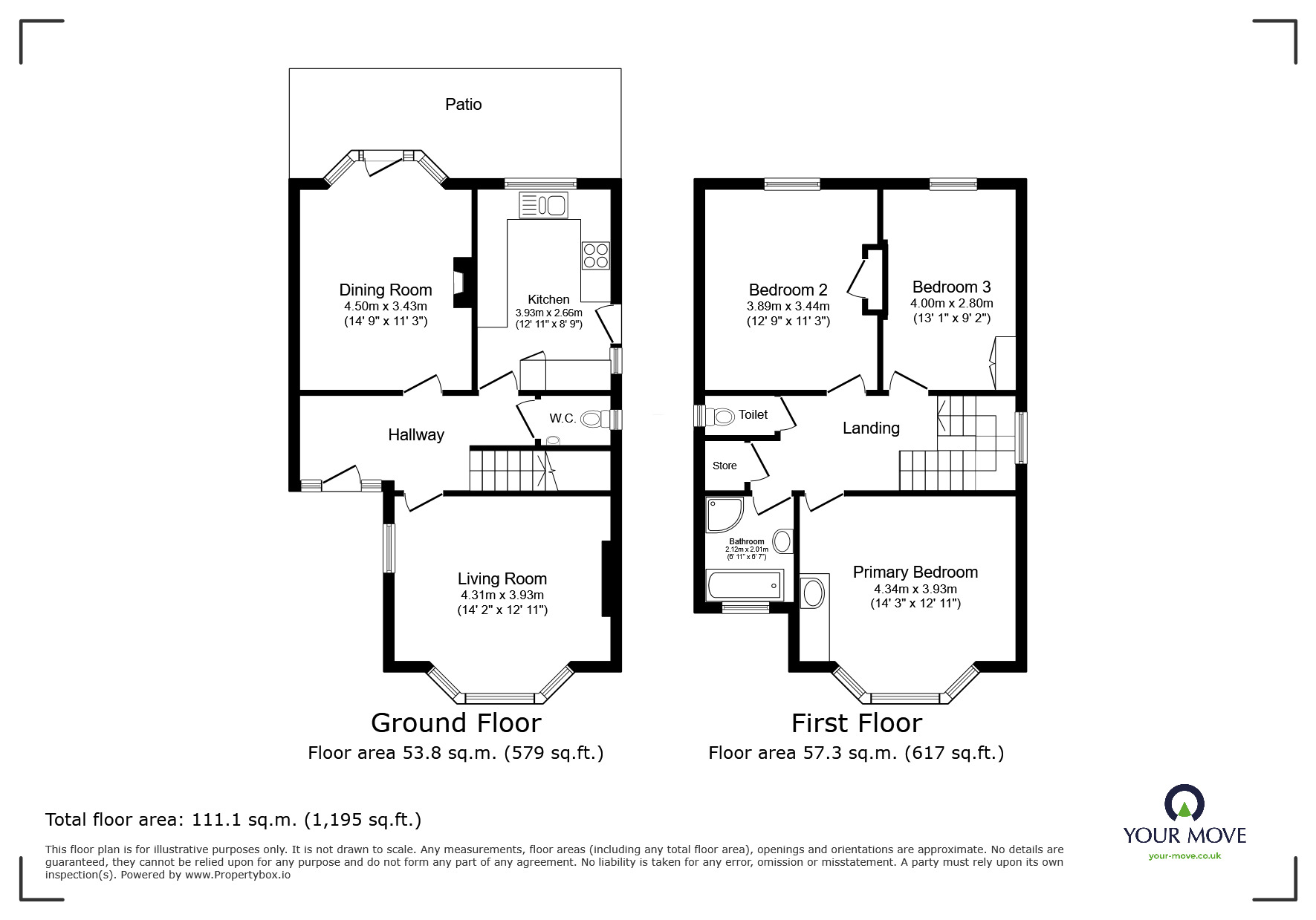 Floorplan of 3 bedroom Detached House for sale, Broadstairs Road, Broadstairs, Kent, CT10