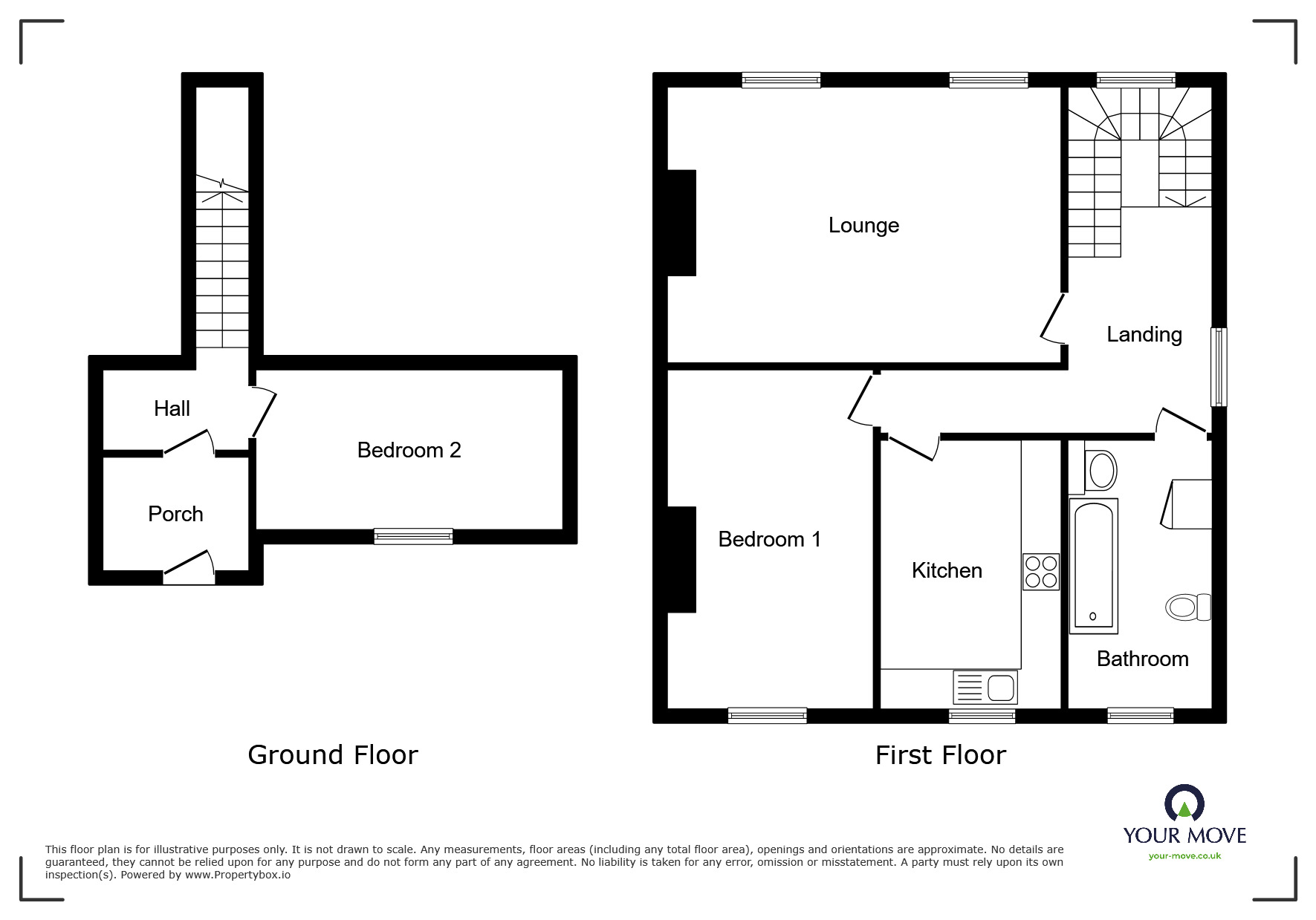 Floorplan of 2 bedroom Flat for sale, Finsbury Road, Ramsgate, Kent, CT11