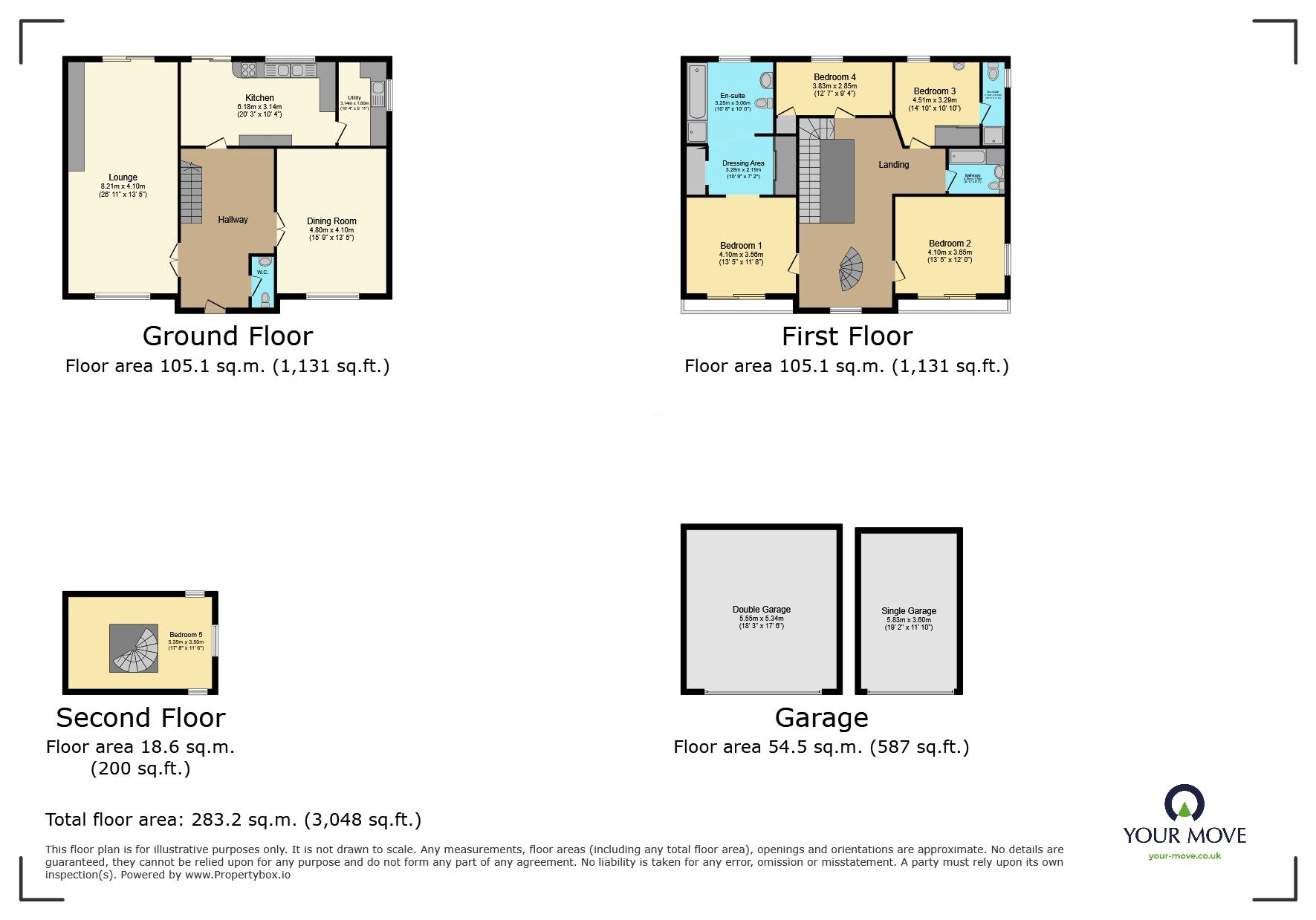 Floorplan of 4 bedroom Detached House for sale, North Foreland Avenue, Broadstairs, Kent, CT10