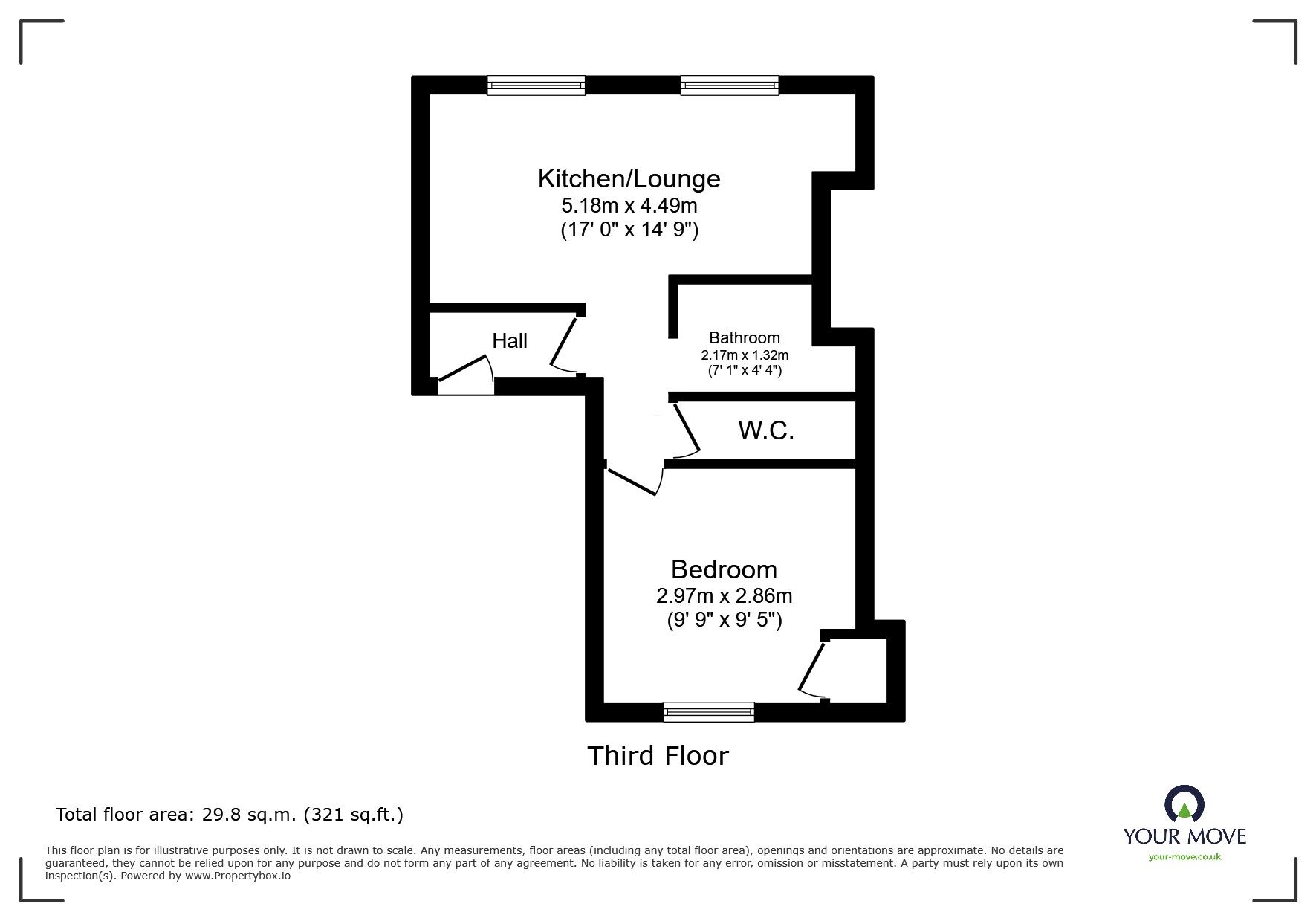 Floorplan of 1 bedroom Flat for sale, Stone Road, Broadstairs, CT10