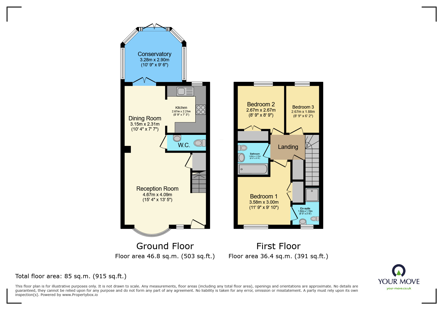 Floorplan of 3 bedroom Mid Terrace House for sale, All Saints Avenue, Margate, Kent, CT9