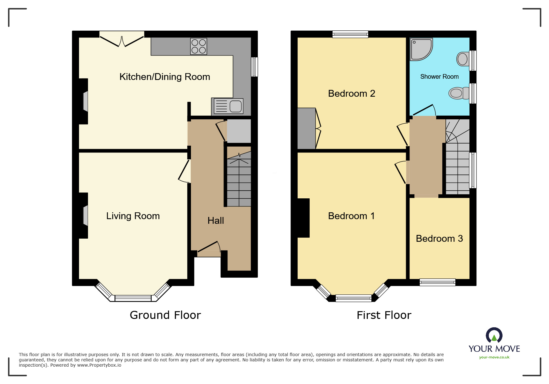 Floorplan of 3 bedroom Semi Detached House for sale, Crow Hill, Broadstairs, Kent, CT10