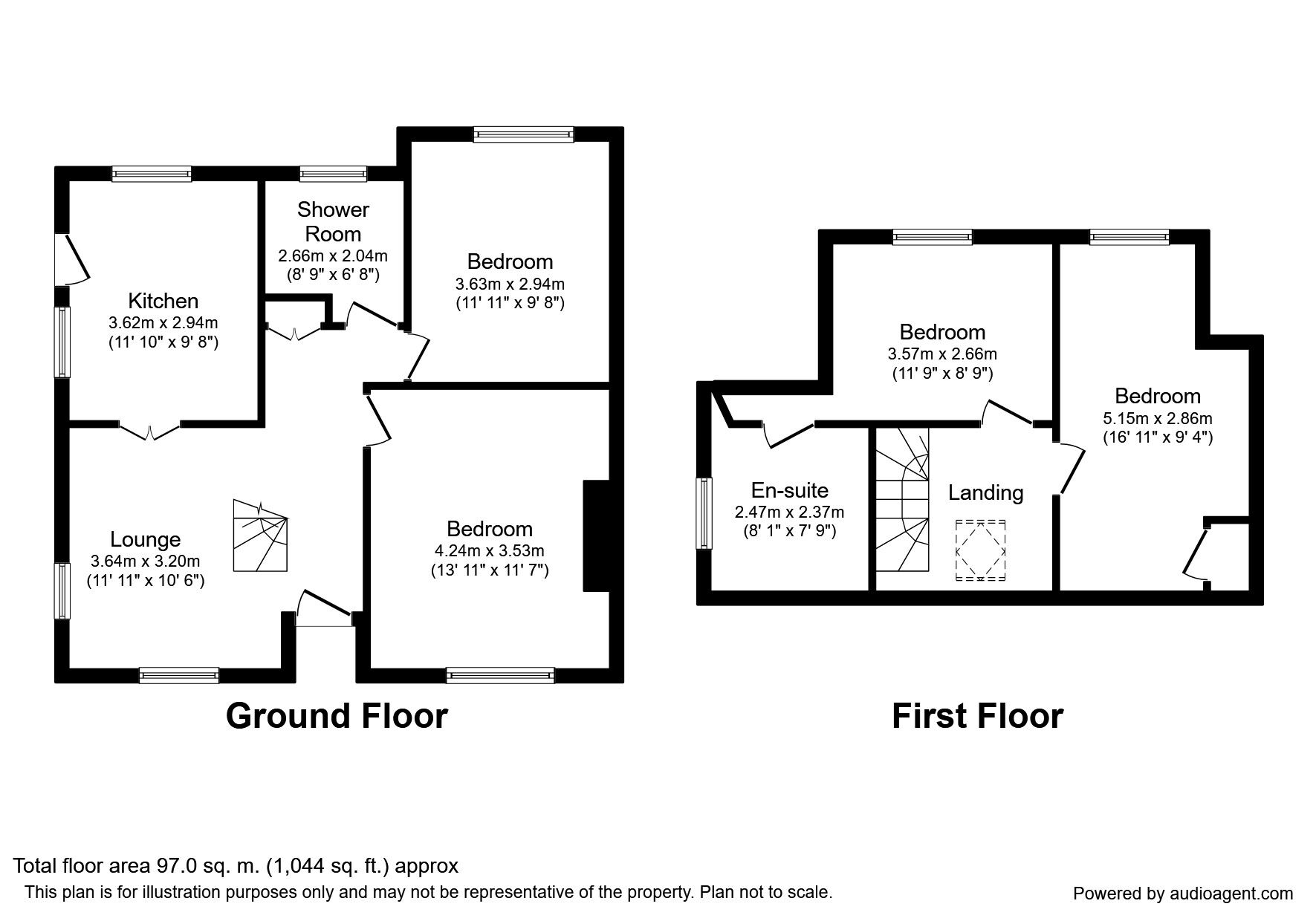 Floorplan of 4 bedroom Semi Detached Bungalow for sale, Northwood Road, Broadstairs, Kent, CT10