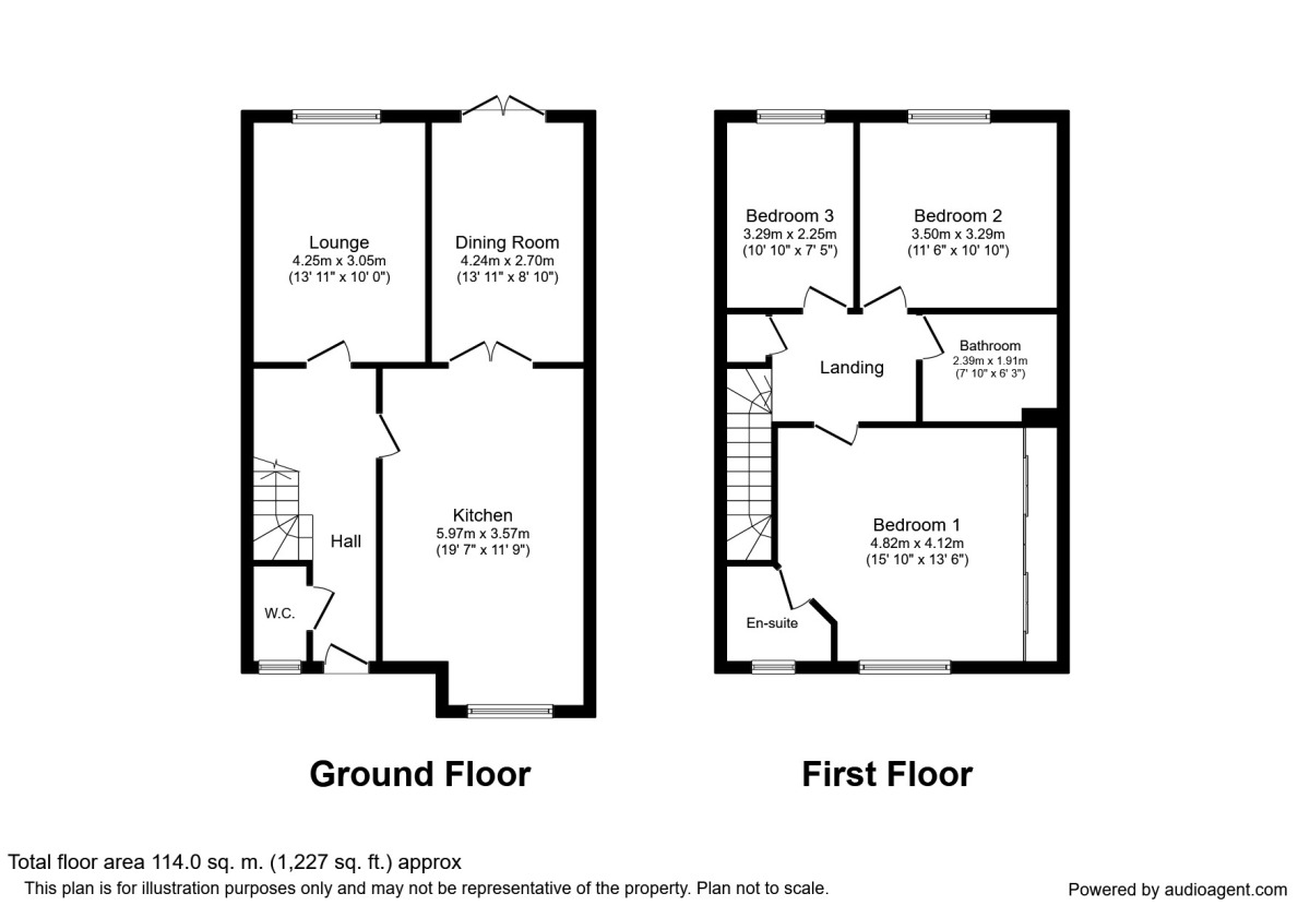 Floorplan of 3 bedroom Semi Detached House for sale, Parish Close, Broadstairs, Kent, CT10