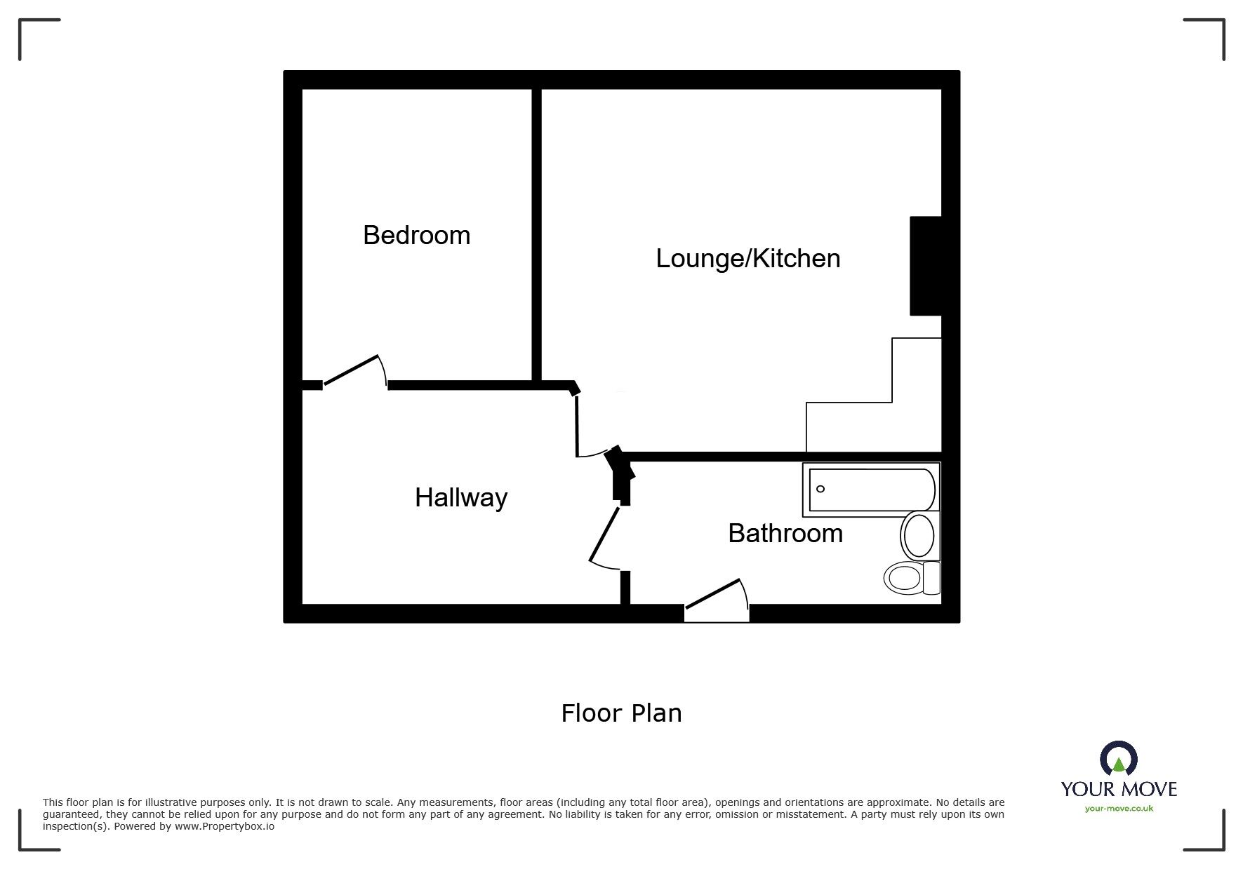 Floorplan of 1 bedroom  Flat for sale, Queens Road, Brighton, East Sussex, BN1