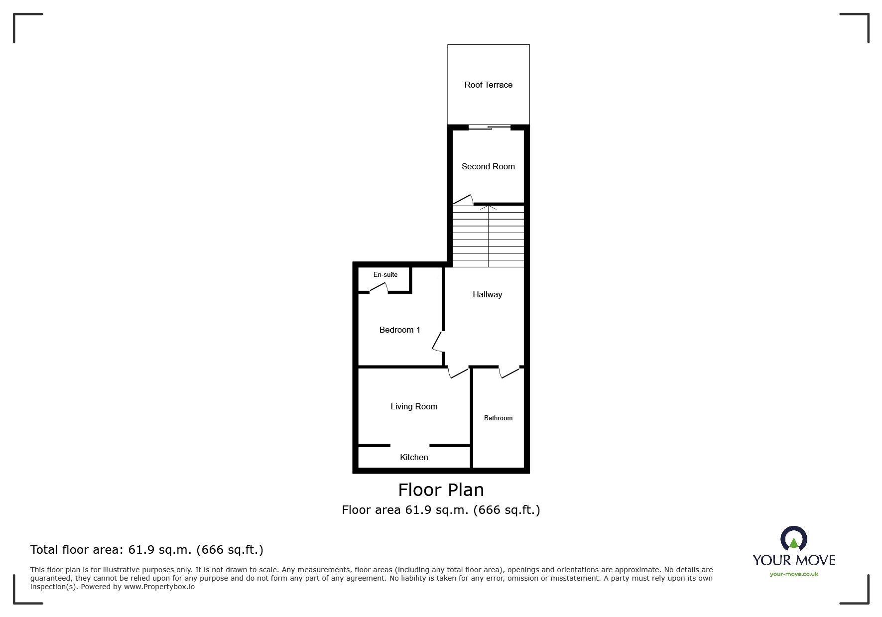 Floorplan of 1 bedroom Flat for sale, Compton Avenue, Brighton, East Sussex, BN1