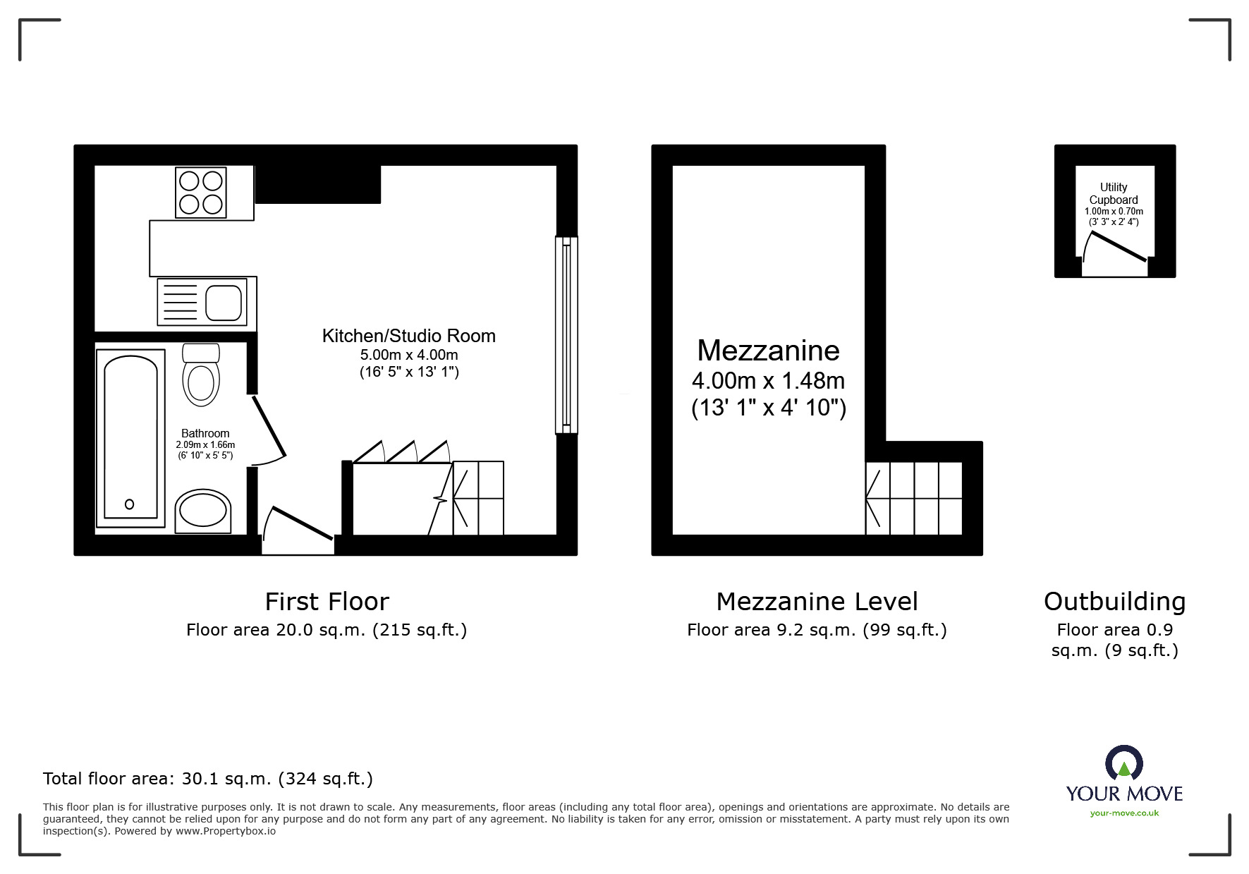 Floorplan of Flat for sale, Cambridge Road, Hove, East Sussex, BN3