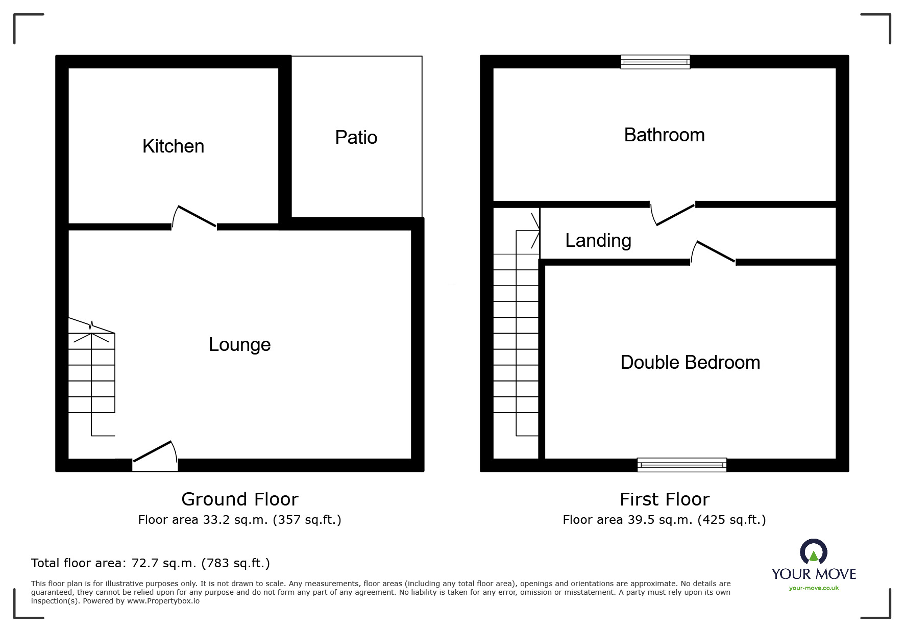 Floorplan of 1 bedroom Mid Terrace Flat to rent, Kensington Street, Brighton, East Sussex, BN1
