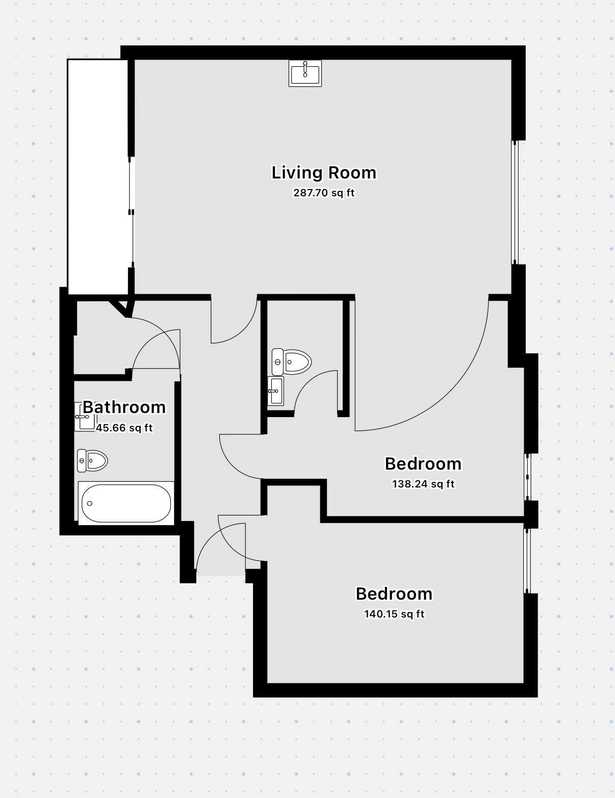 Floorplan of 2 bedroom Flat to rent, North Road, Brighton, East Sussex, BN1