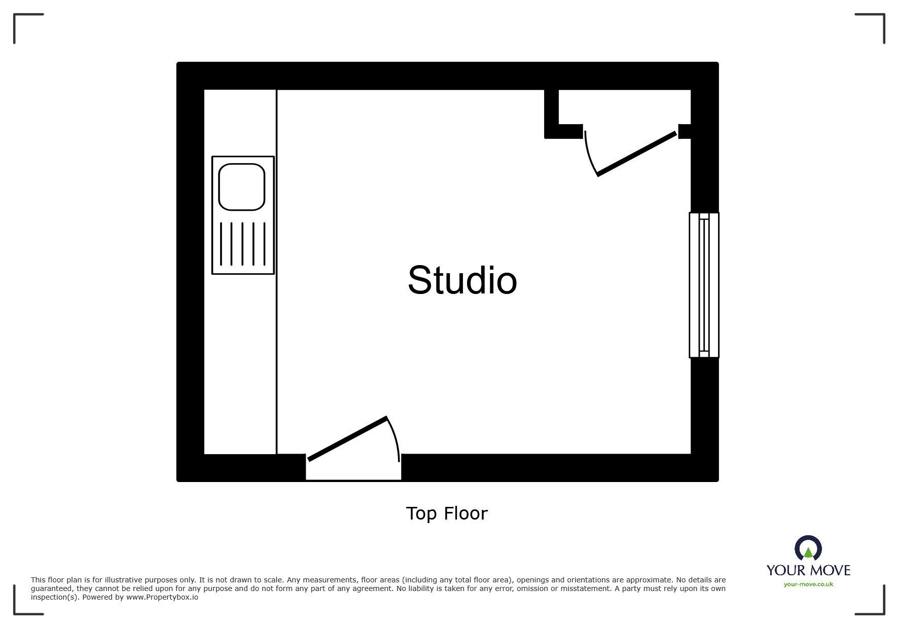 Floorplan of Flat to rent, Upper Rock Gardens, Brighton, East Sussex, BN2