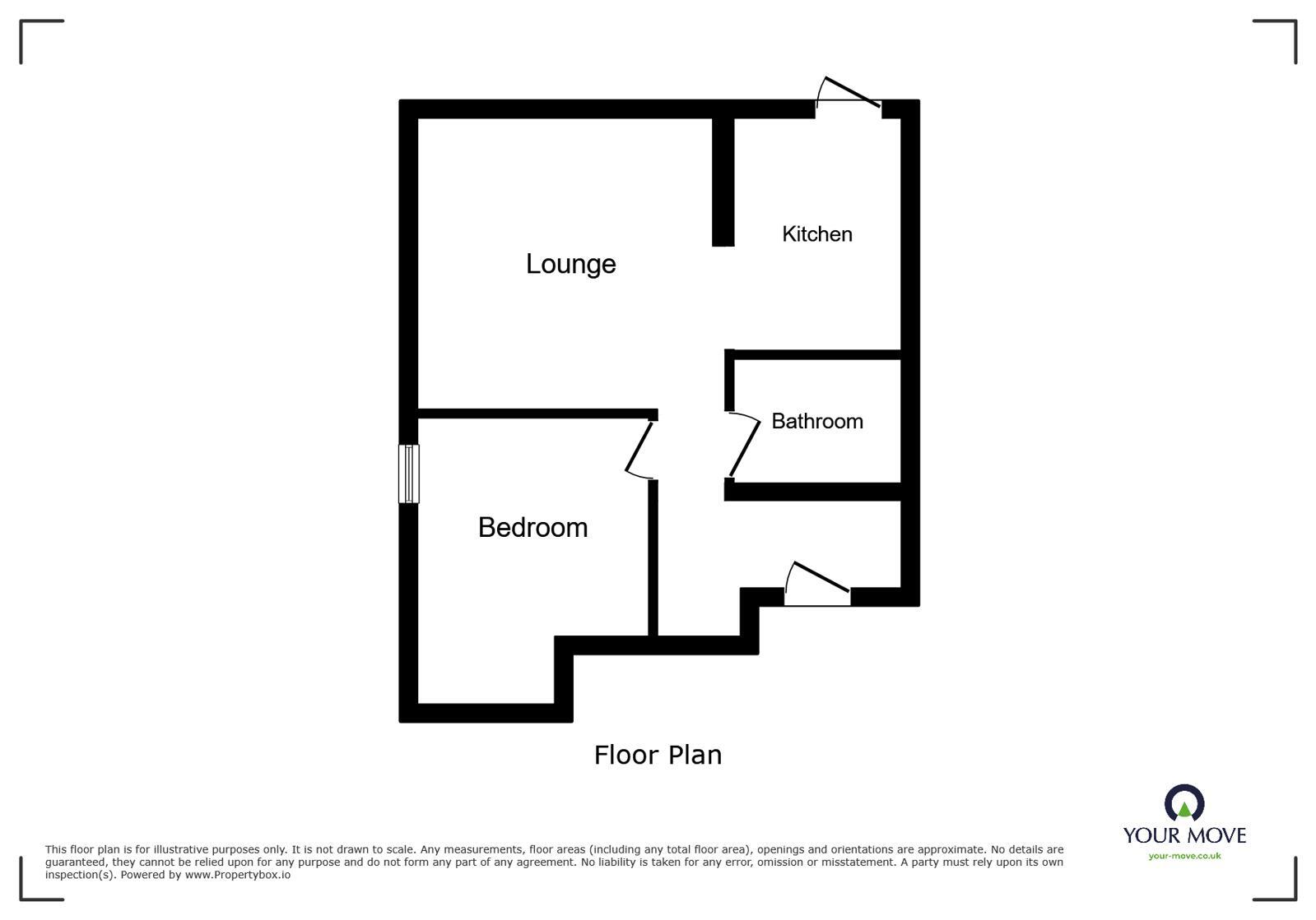 Floorplan of 1 bedroom Flat to rent, Medina Villas, Hove, East Sussex, BN3