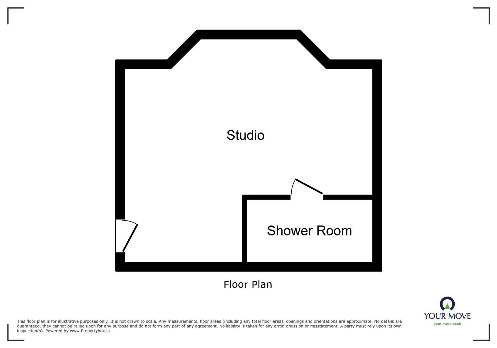 Floorplan of 1 bedroom Flat to rent, Egremont Place, Brighton, East Sussex, BN2