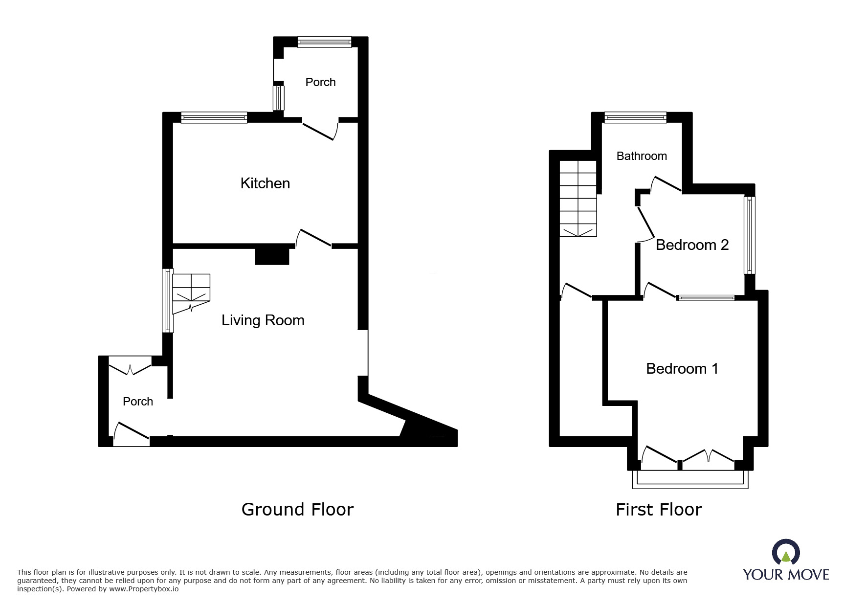 Floorplan of 2 bedroom End Terrace House to rent, Garden Close, Sompting, West Sussex, BN15