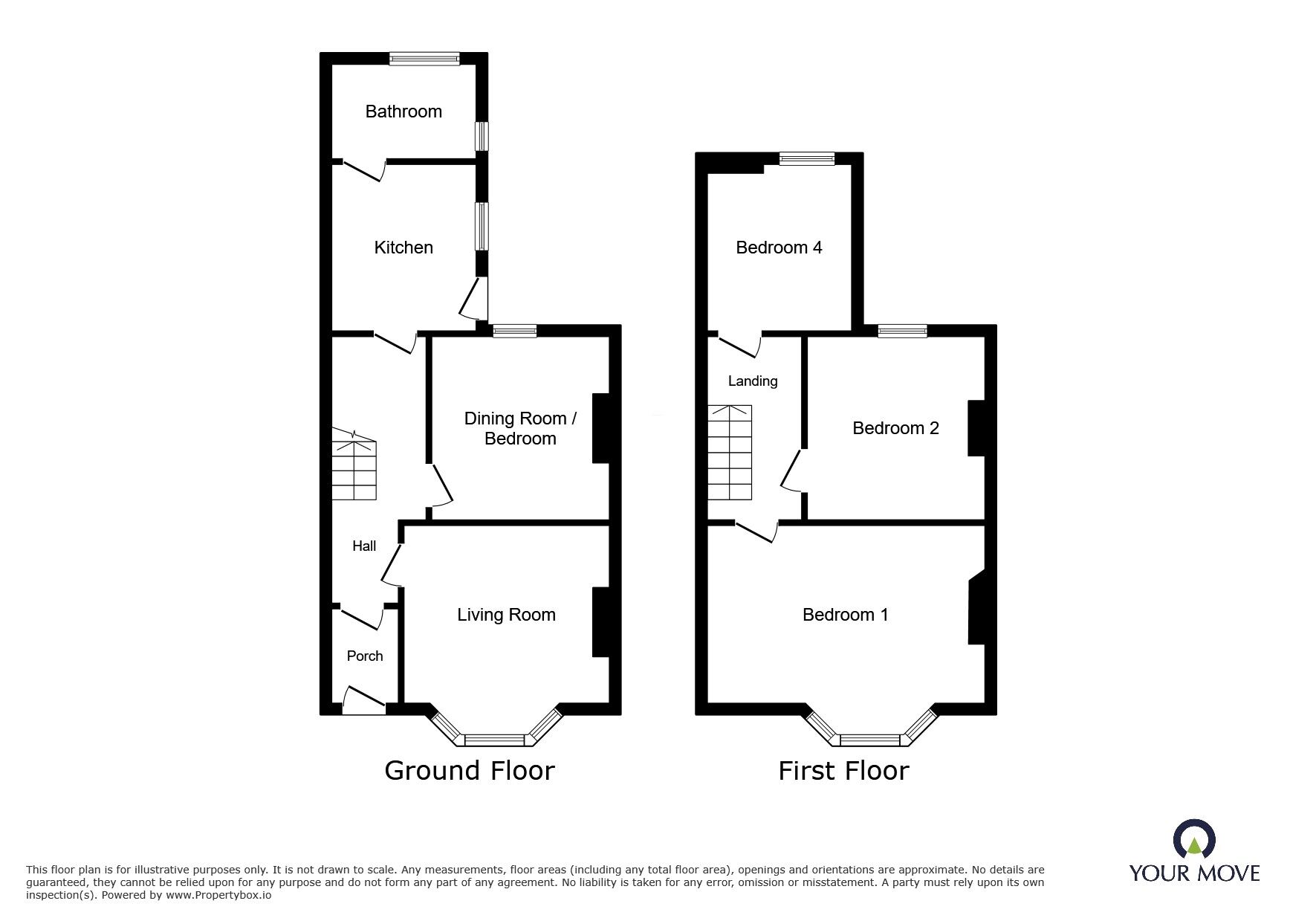 Floorplan of 3 bedroom Mid Terrace House to rent, Belfast Street, Hove, East Sussex, BN3