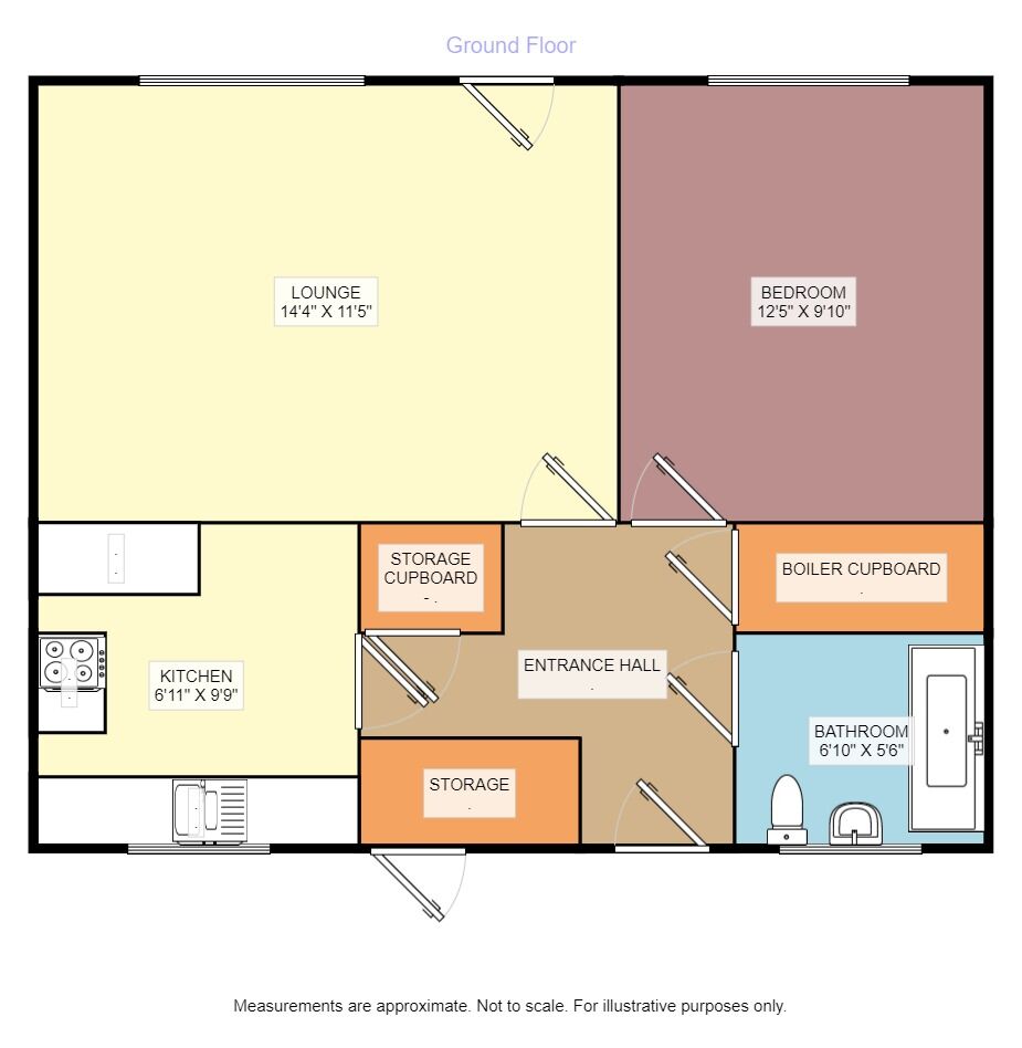 Floorplan of 1 bedroom  Flat to rent, Stirling Drive, Blackburn, BB1
