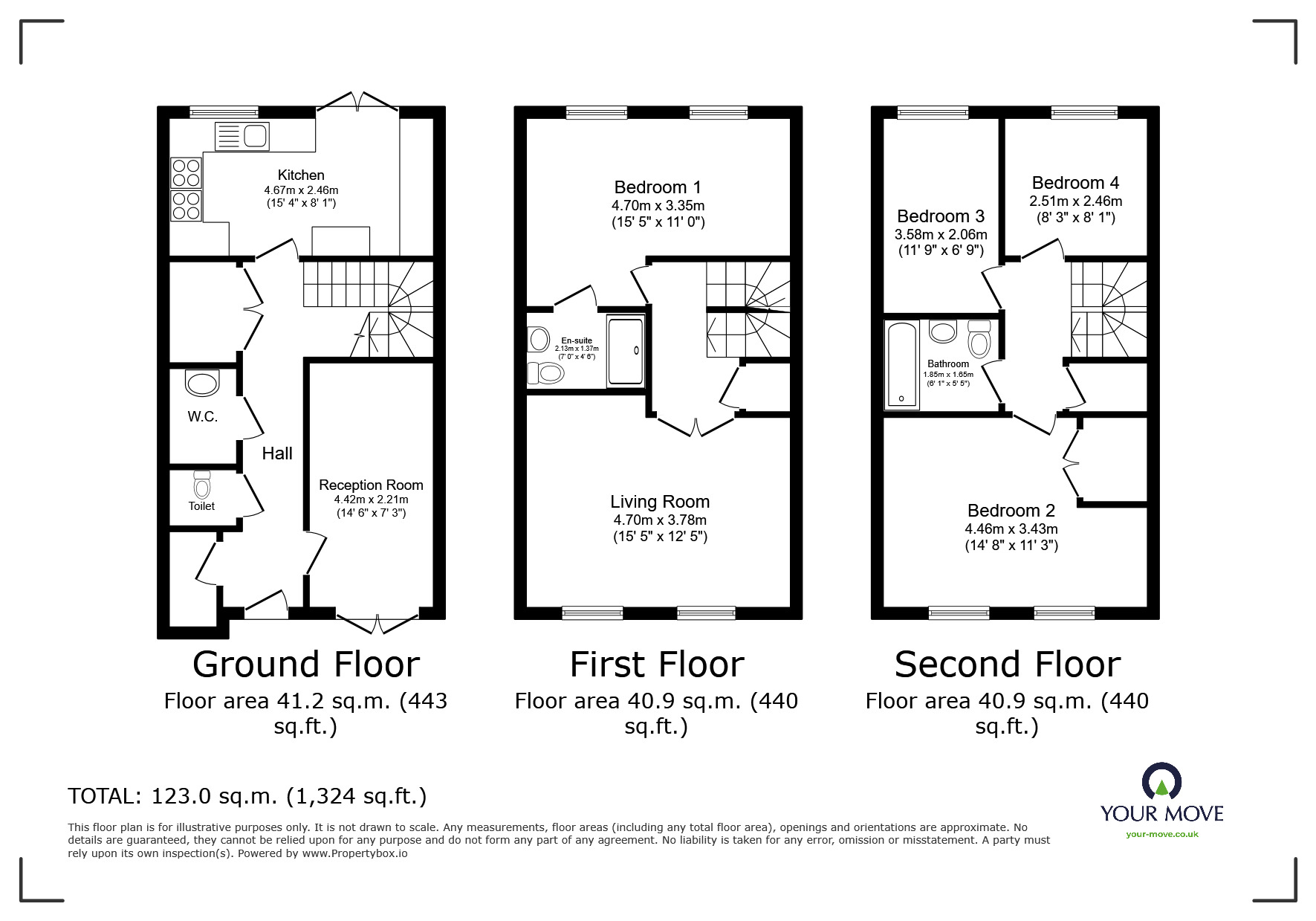Floorplan of 4 bedroom Detached House for sale, Seacole Close, Blackburn, Lancashire, BB1