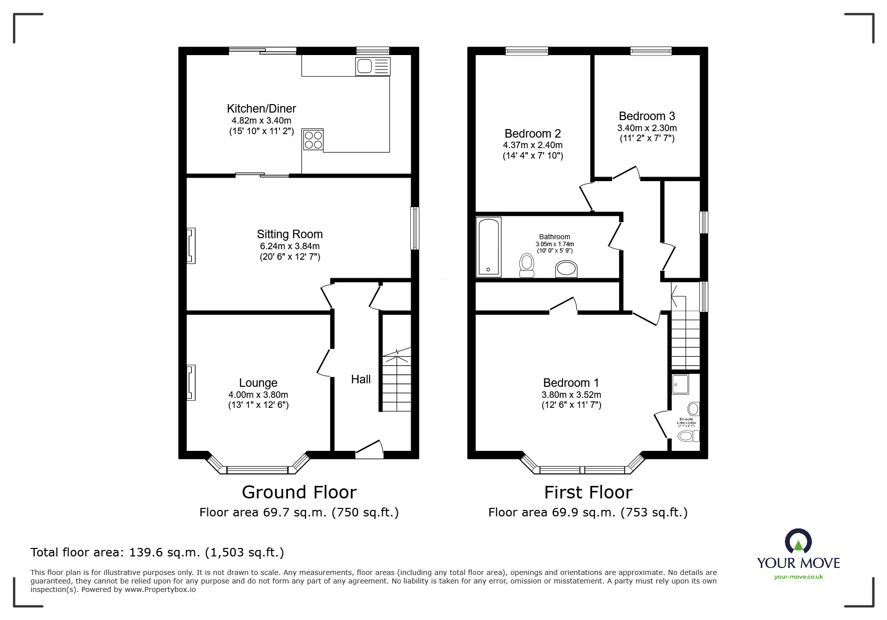 Floorplan of 4 bedroom Semi Detached House for sale, Willow Trees Drive, Blackburn, Lancashire, BB1