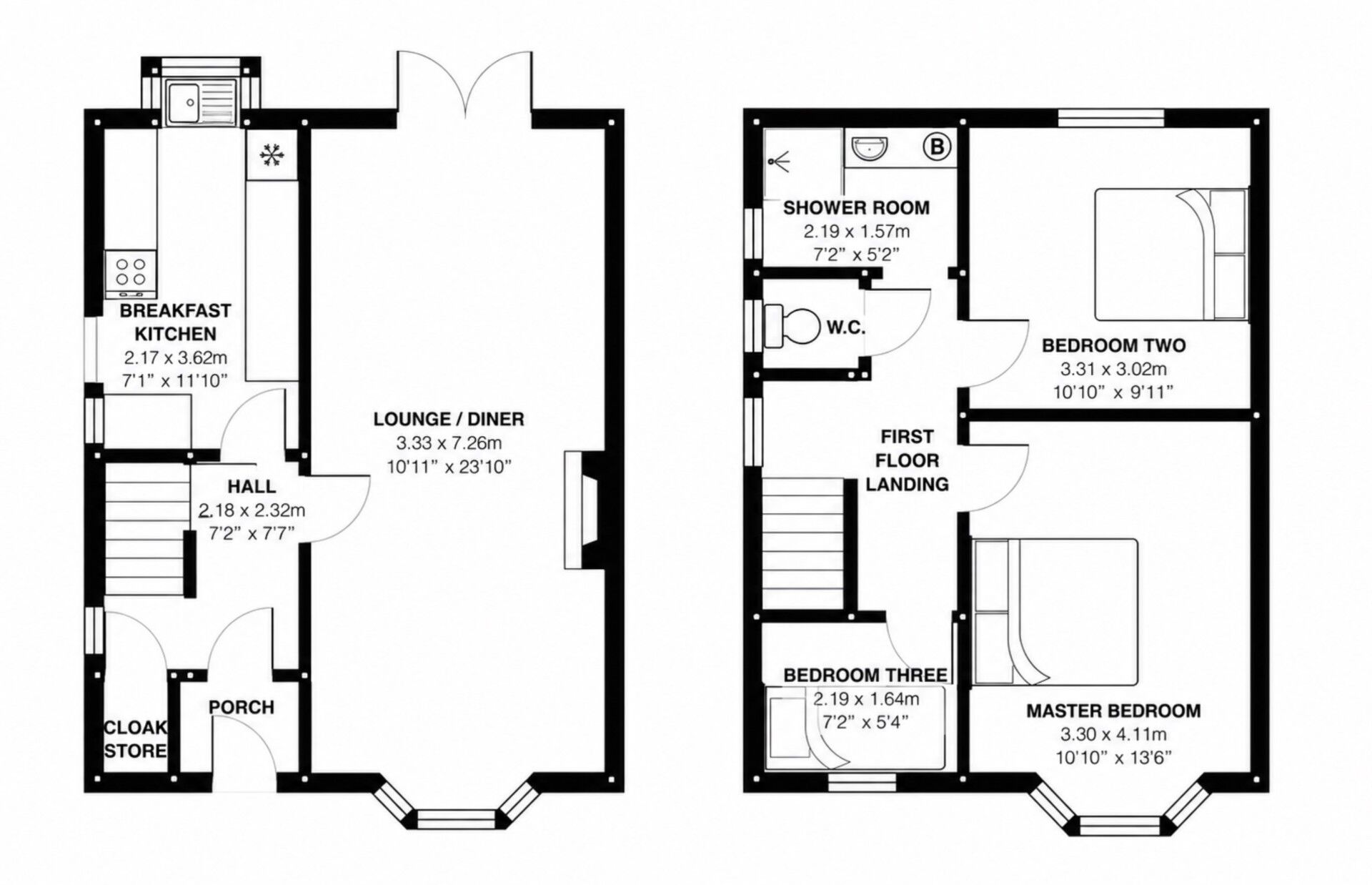 Floorplan of 3 bedroom Semi Detached House for sale, Heys Lane, Blackburn, Lancashire, BB2