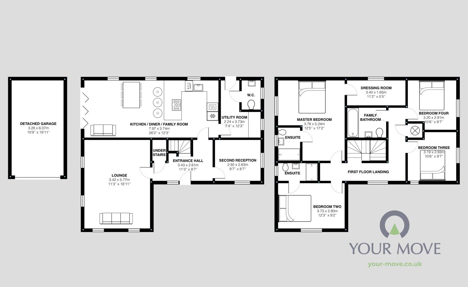 Floorplan of 4 bedroom Detached House for sale, Randle Avenue, Blackburn, Lancashire, BB2