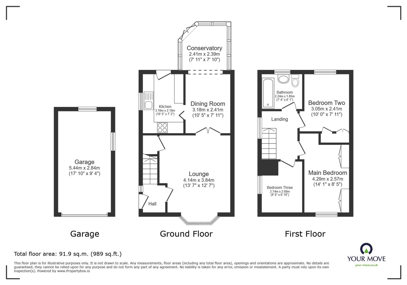 Floorplan of 3 bedroom Semi Detached House for sale, Dawlish Close, Blackburn, Lancashire, BB2