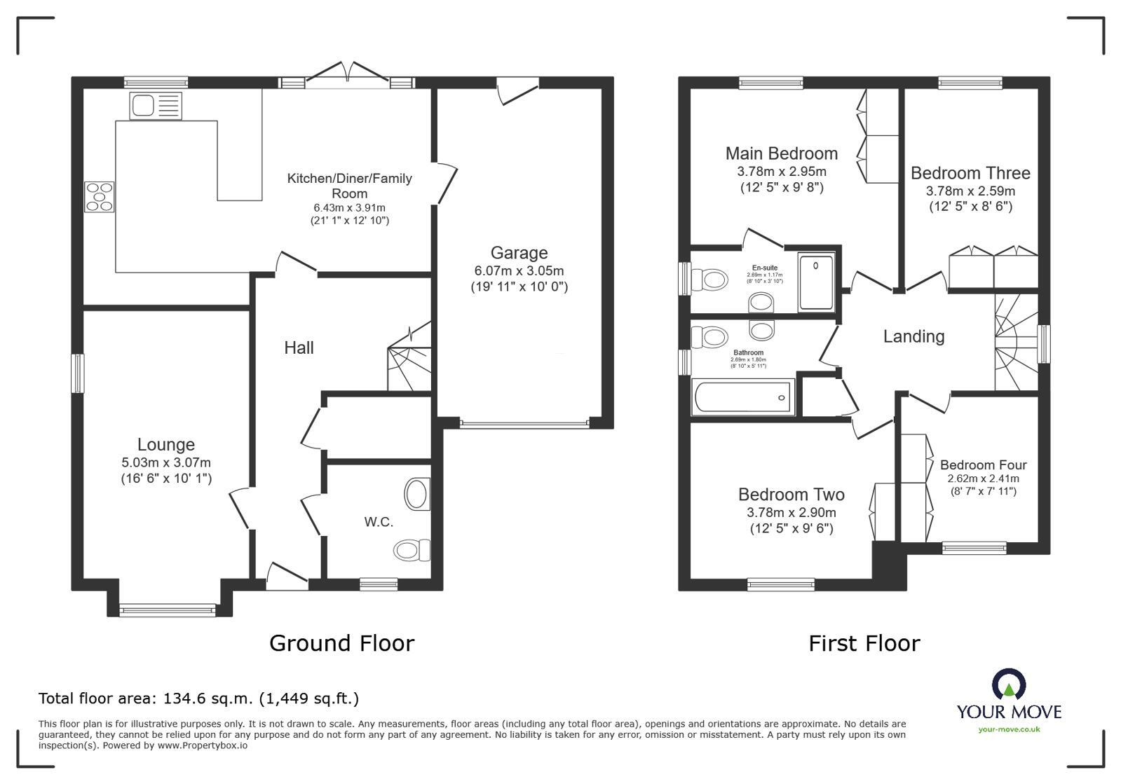 Floorplan of 4 bedroom Detached House for sale, Avondale Mews, Darwen, Lancashire, BB3