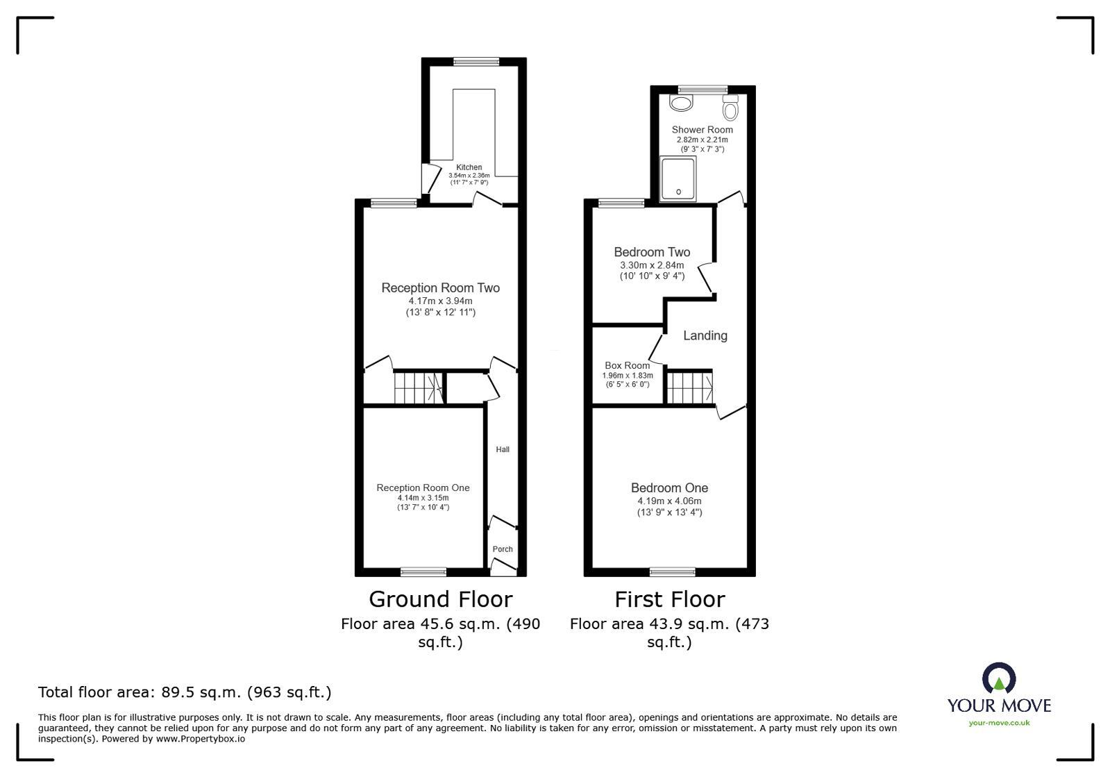 Floorplan of 3 bedroom Mid Terrace House to rent, Wensley Road, Blackburn, Lancashire, BB2