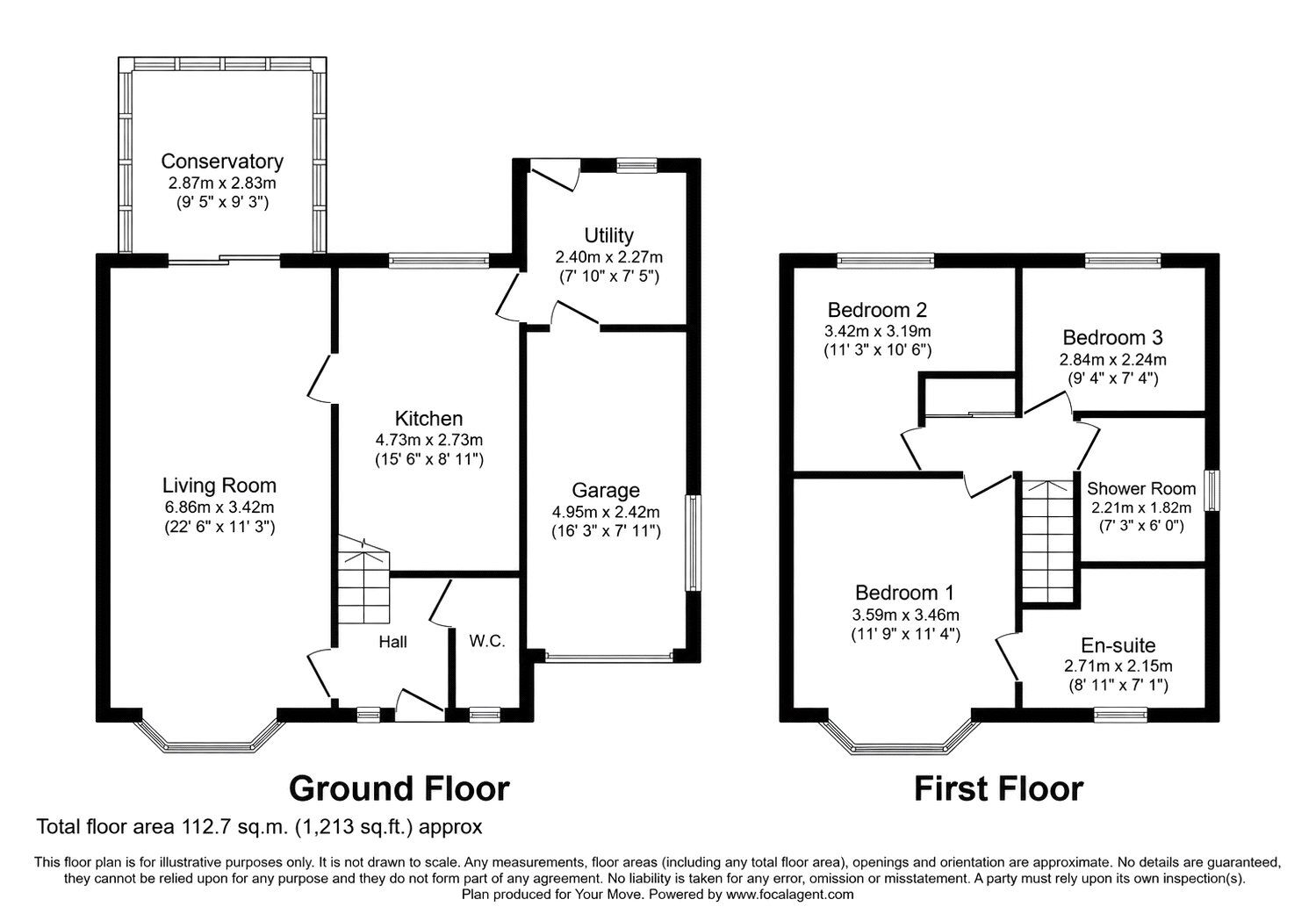 Floorplan of 4 bedroom Detached House for sale, The Dene, Blackburn, Lancashire, BB2