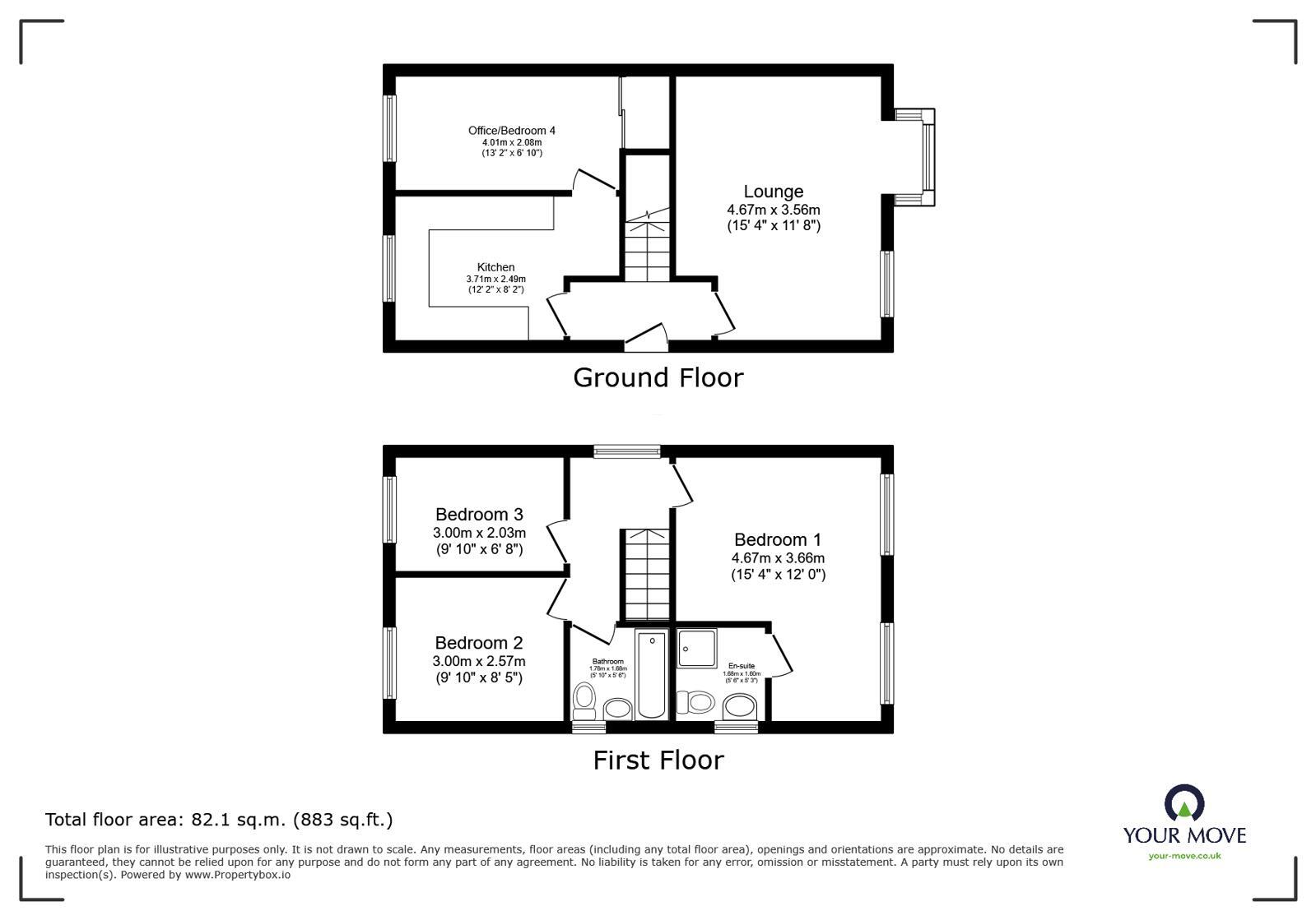 Floorplan of 3 bedroom Detached House for sale, New Wellington Close, Blackburn, Lancashire, BB2