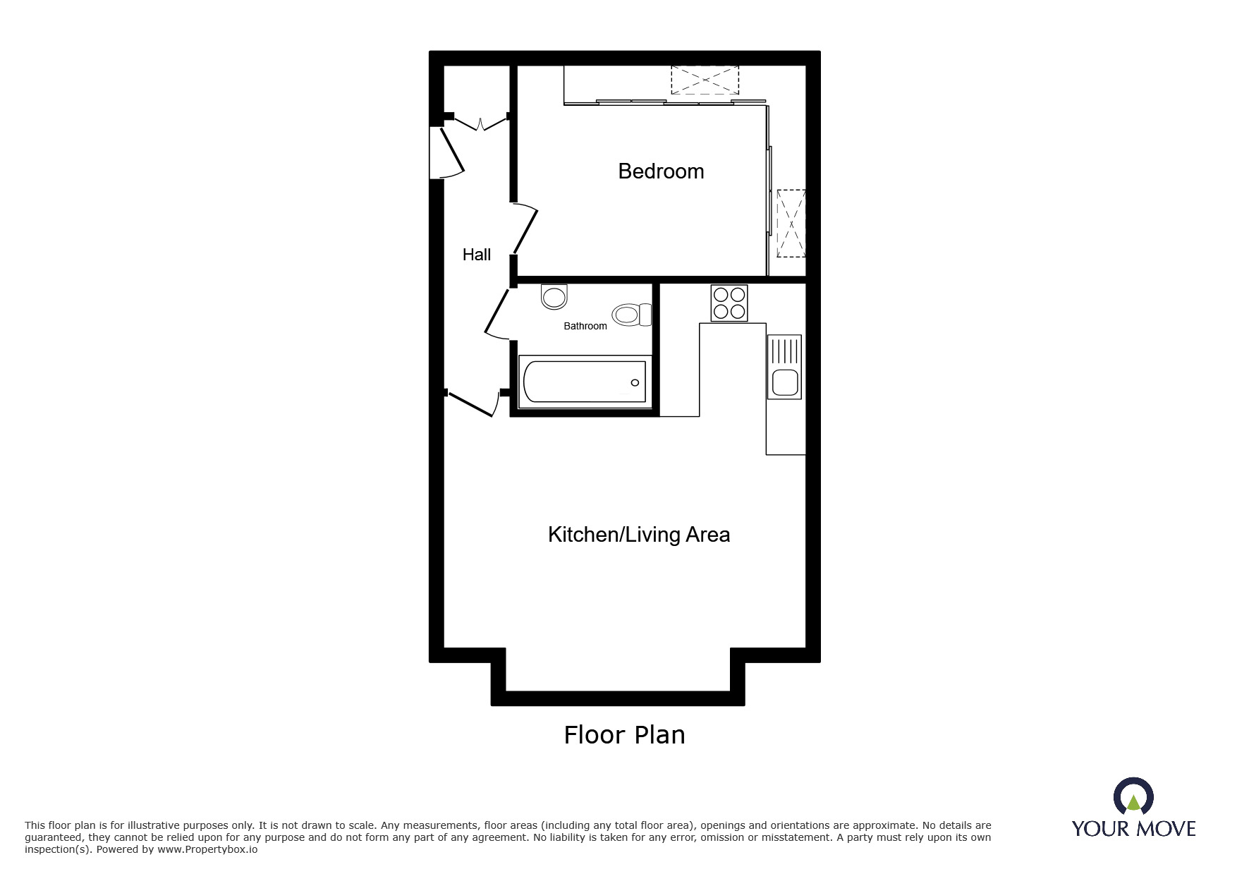 Floorplan of 1 bedroom Flat to rent, Victoria Drive, Bognor Regis, West Sussex, PO21