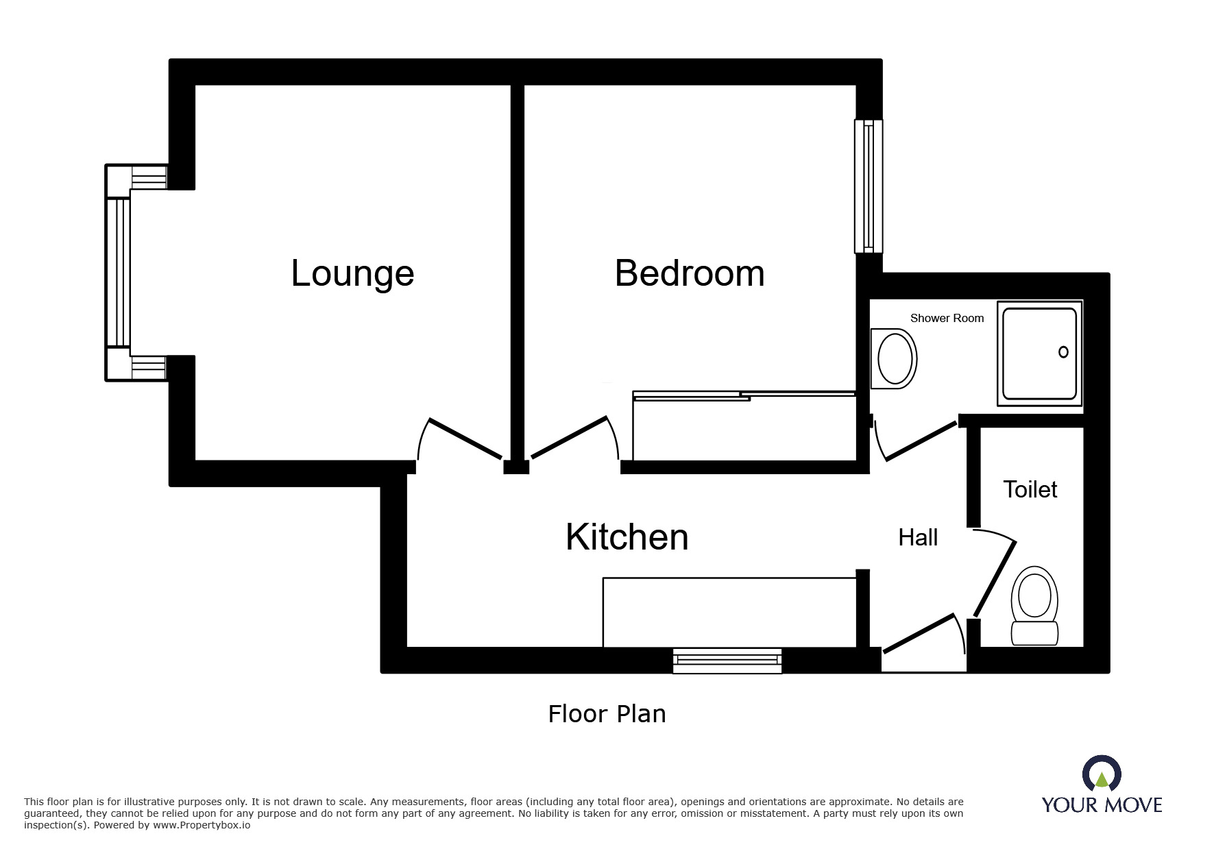 Floorplan of 1 bedroom Flat to rent, Longford Road, Bognor Regis, West Sussex, PO21