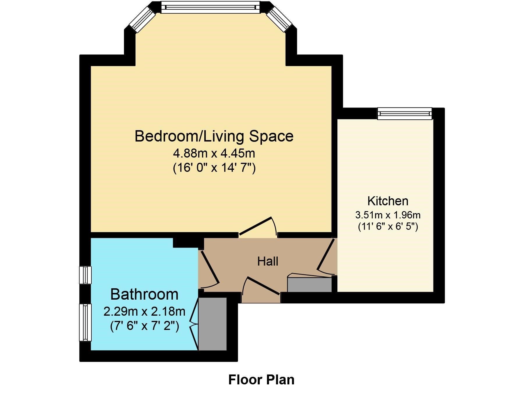 Floorplan of 1 bedroom  Flat for sale, Victoria Drive, Bognor Regis, West Sussex, PO21