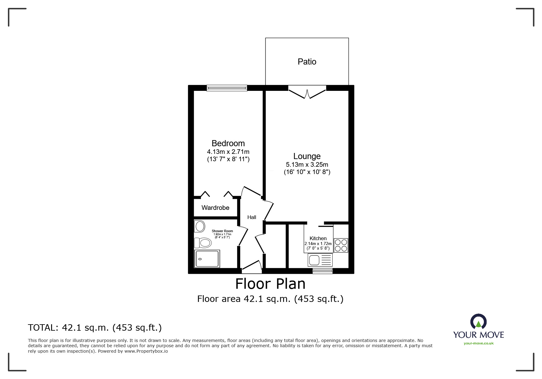 Floorplan of 1 bedroom  Flat for sale, West Street, Bognor Regis, West Sussex, PO21