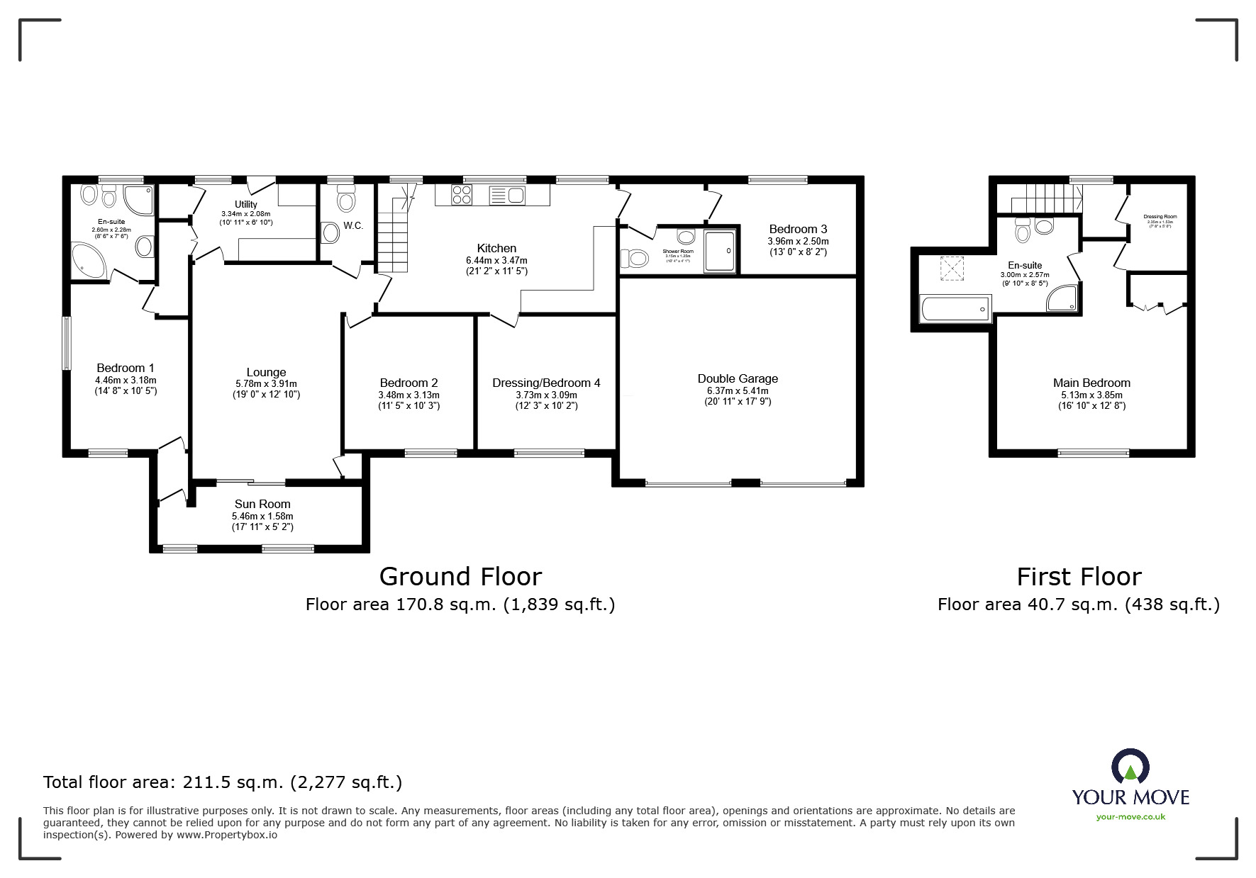 Floorplan of 5 bedroom Detached Bungalow for sale, Normanton Avenue, Bognor Regis, West Sussex, PO21