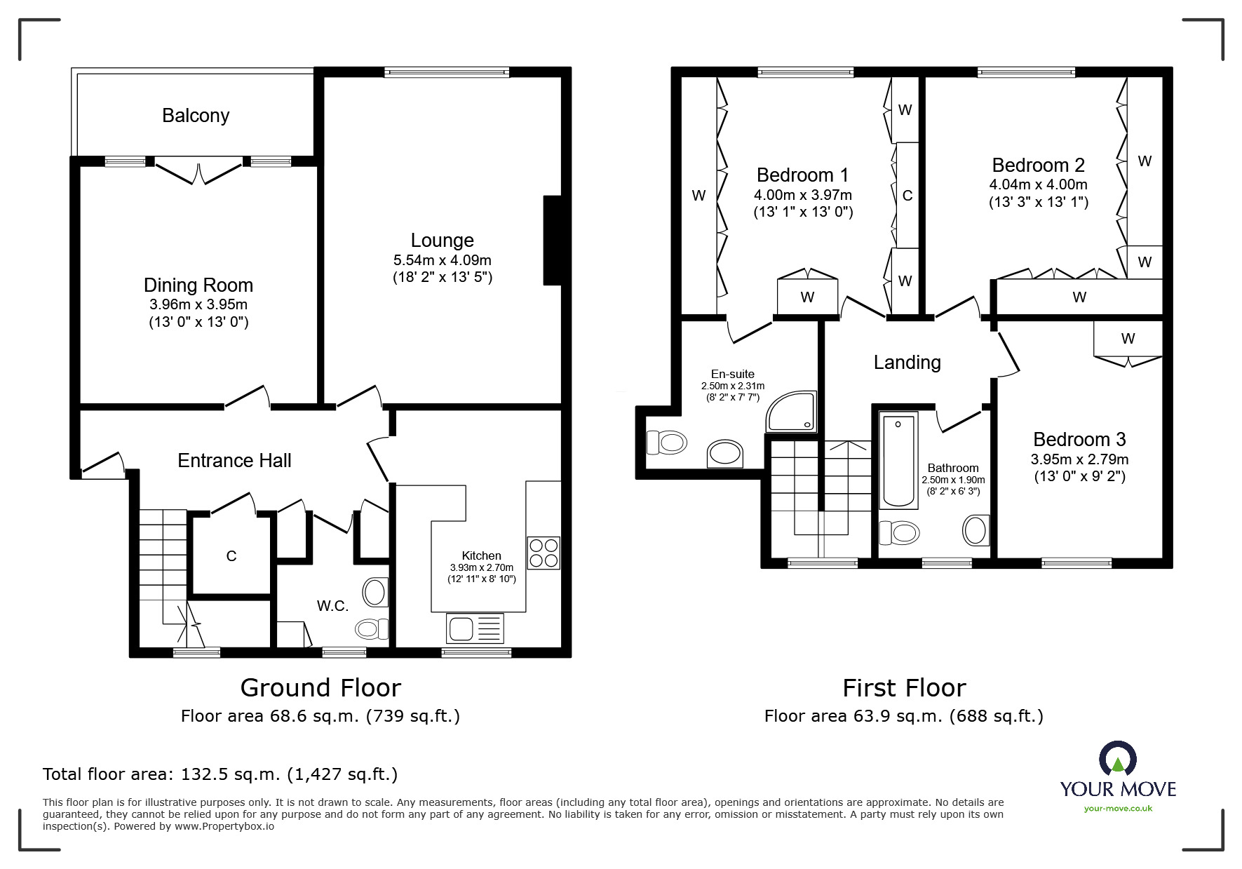 Floorplan of 3 bedroom  Flat for sale, Albert Road, Bognor Regis, West Sussex, PO21