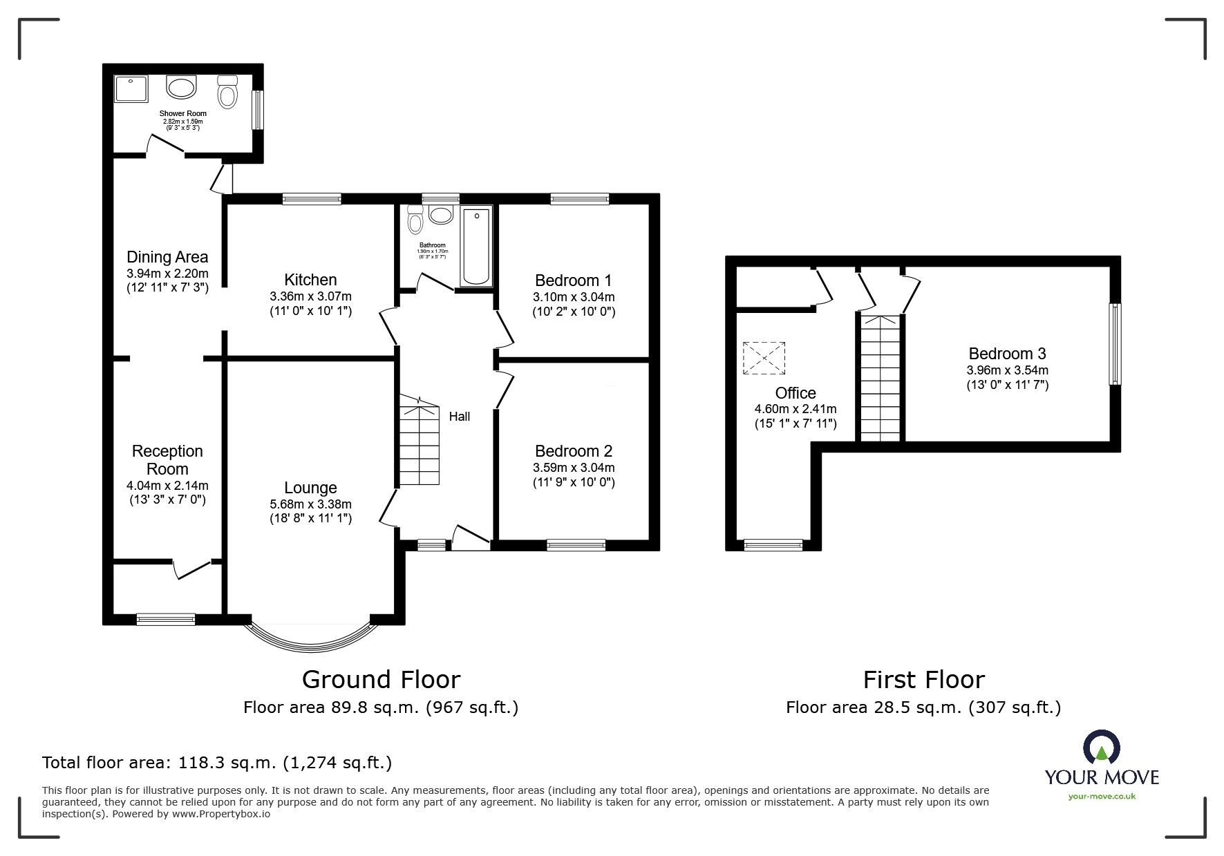 Floorplan of 3 bedroom Detached Bungalow for sale, Courtlands Way, Bognor Regis, West Sussex, PO22