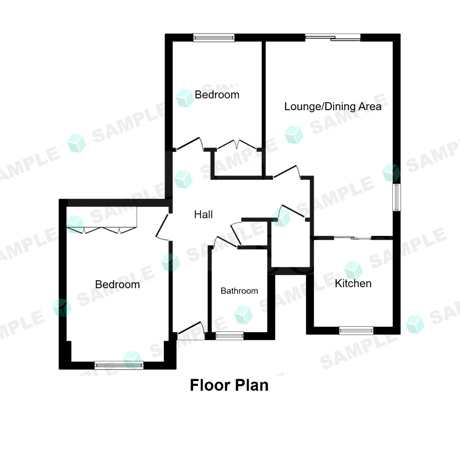 Floorplan of 2 bedroom Flat to rent, Aldwick Felds, Bognor Regis, West Sussex, PO21