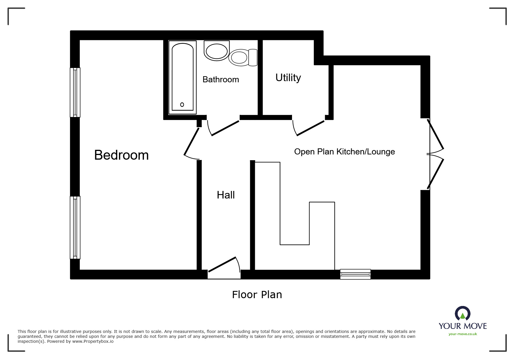 Floorplan of 1 bedroom Flat to rent, Aldwick Road, Bognor Regis, West Sussex, PO21