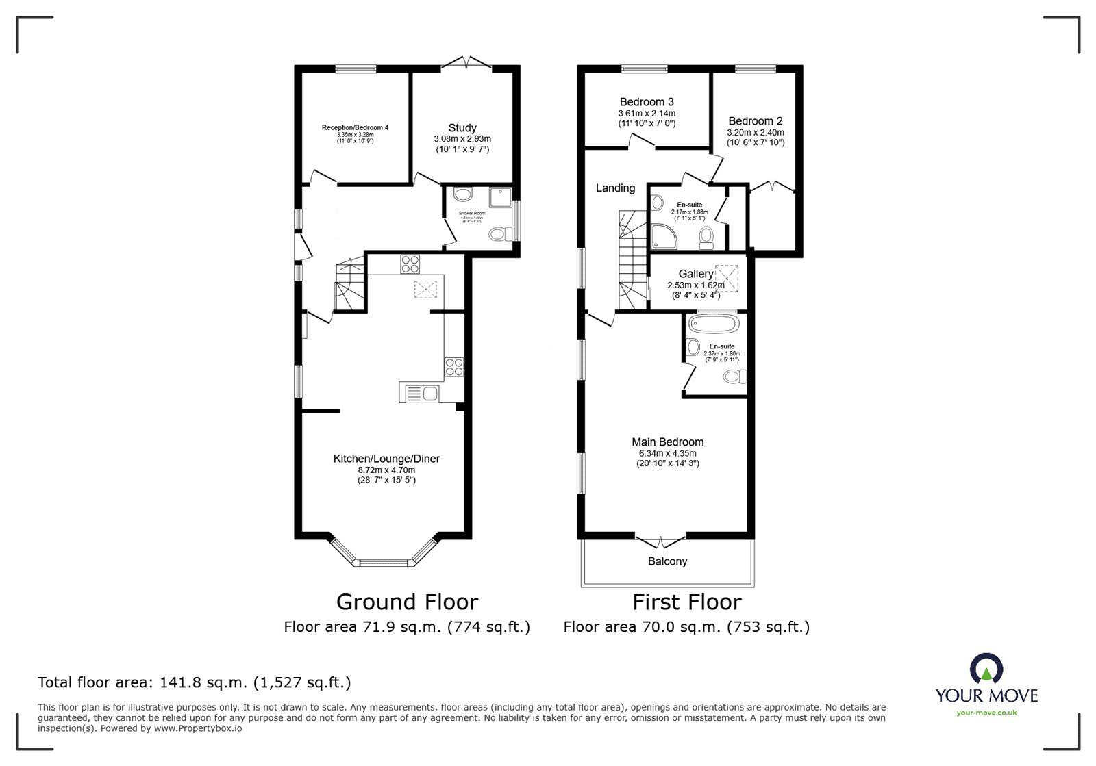 Floorplan of 4 bedroom House to rent, Outram Road, Bognor Regis, West Sussex, PO22