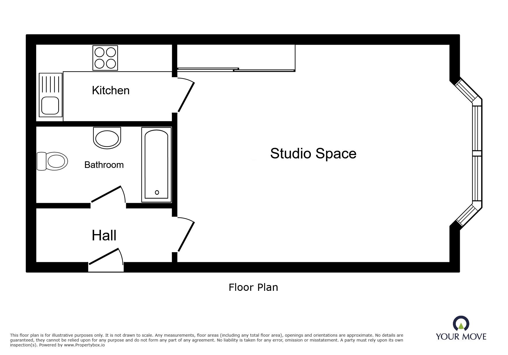 Floorplan of Flat to rent, High Street, Bognor Regis, West Sussex, PO21