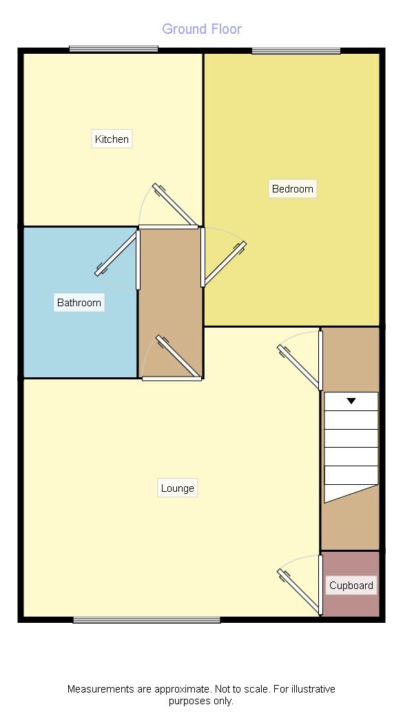 Floorplan of 1 bedroom  Flat to rent, Hawthorne Close, Kilburn, Derbyshire, DE56