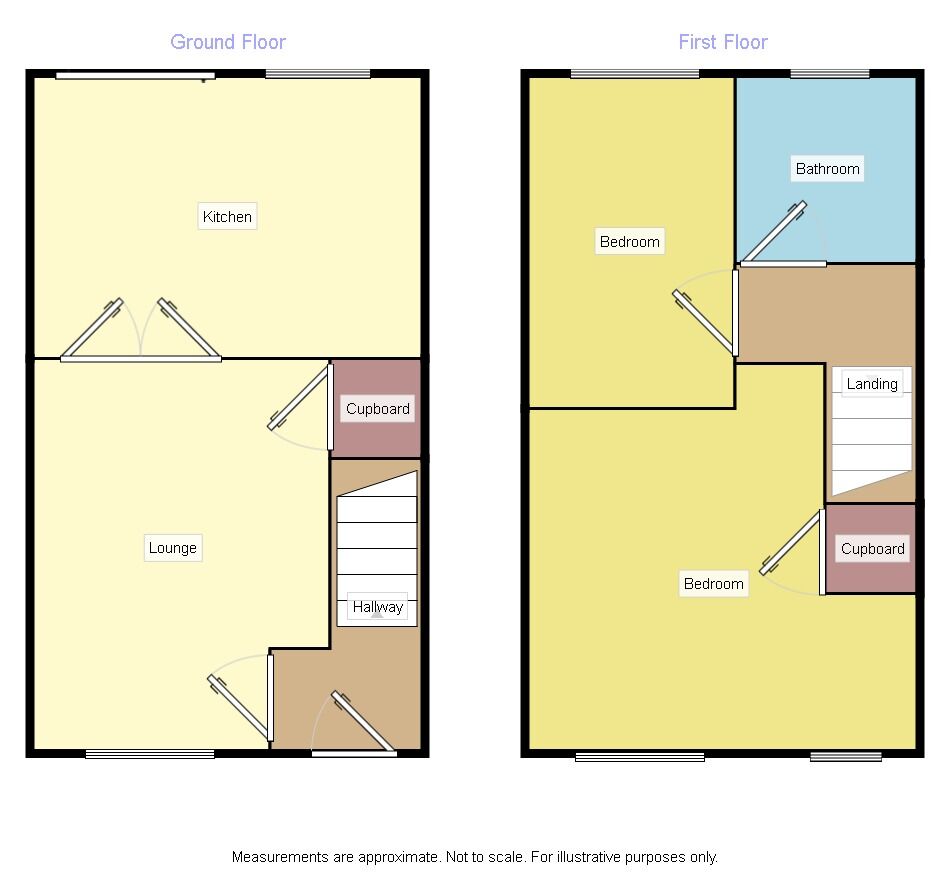 Floorplan of 2 bedroom Mid Terrace House to rent, Kingswood Avenue, Belper, Derbyshire, DE56