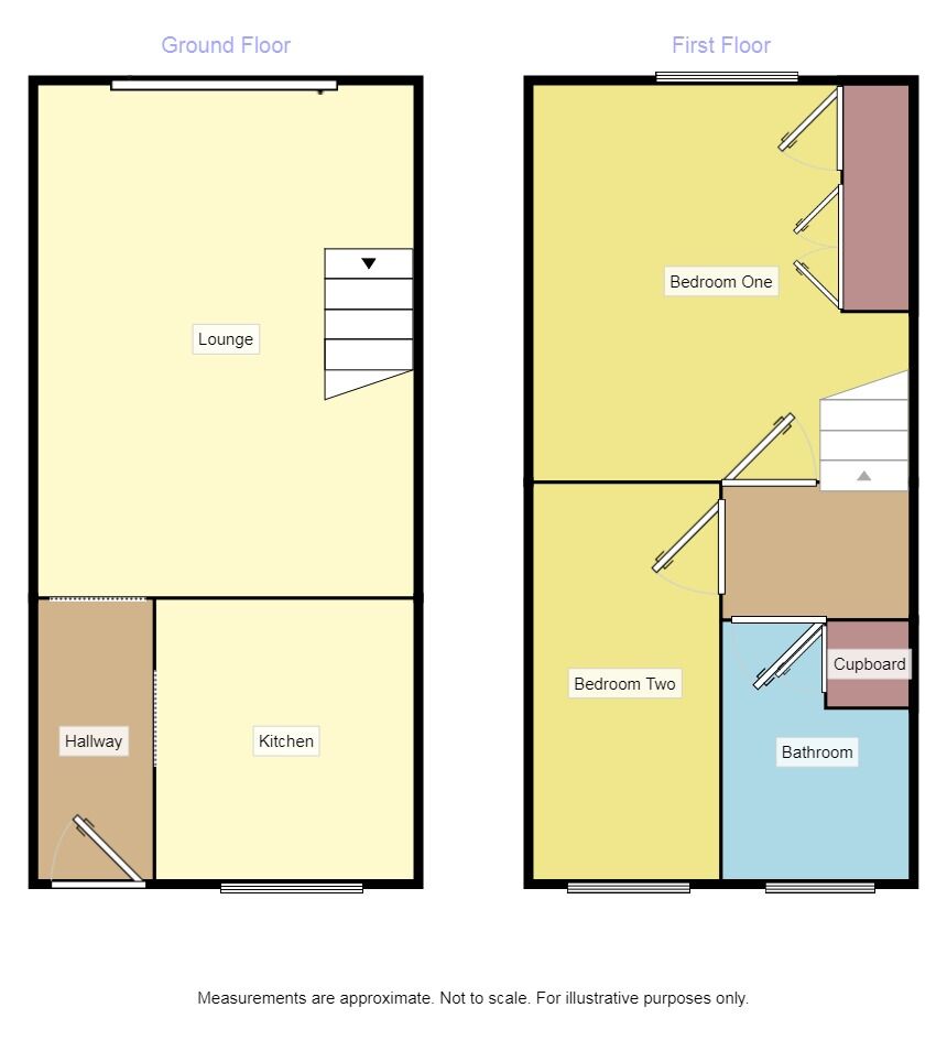 Floorplan of 2 bedroom Mid Terrace House to rent, Maidwell Close, Belper, Derbyshire, DE56
