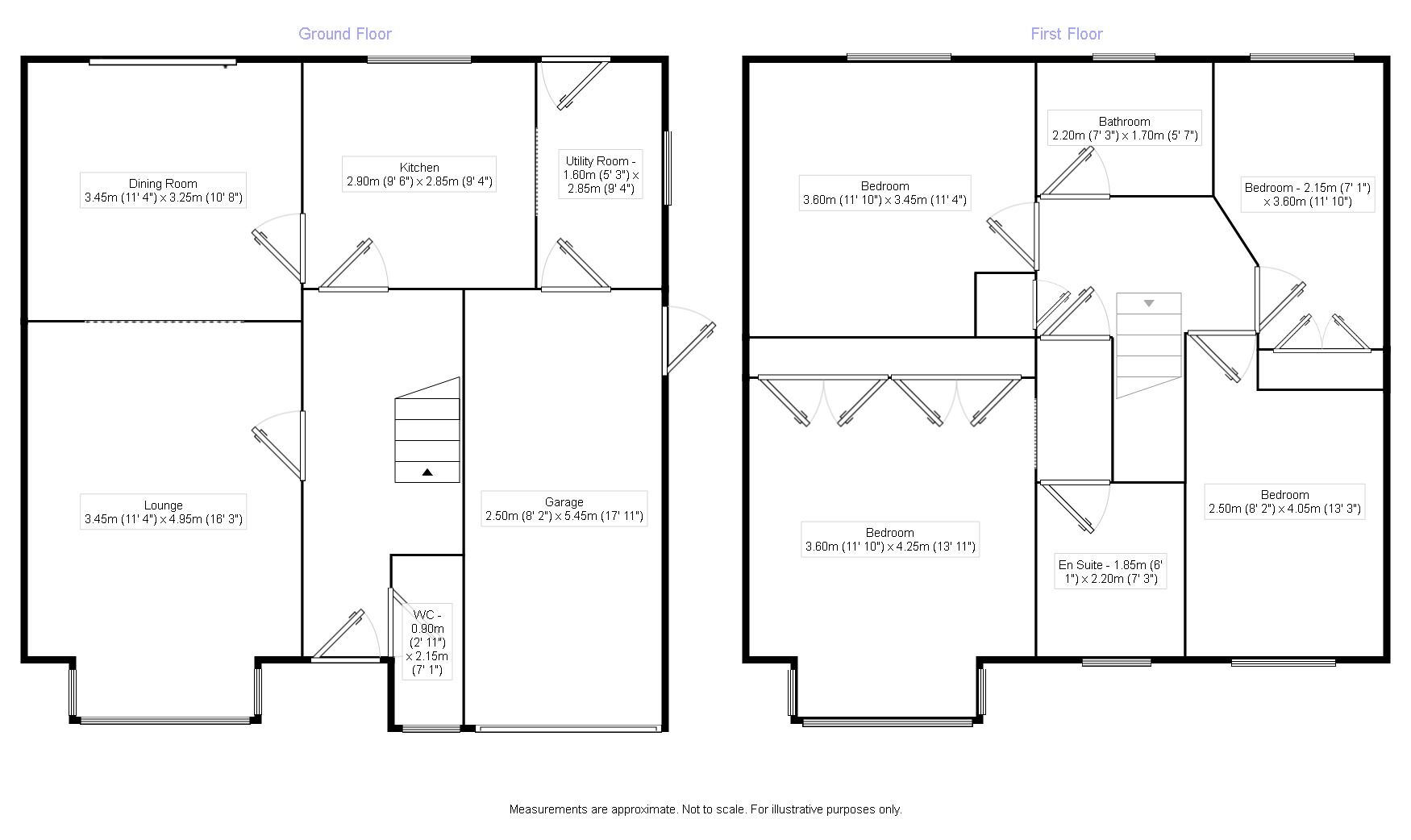 Floorplan of 4 bedroom Detached House to rent, Gregorys Way, Belper, Derbyshire, DE56