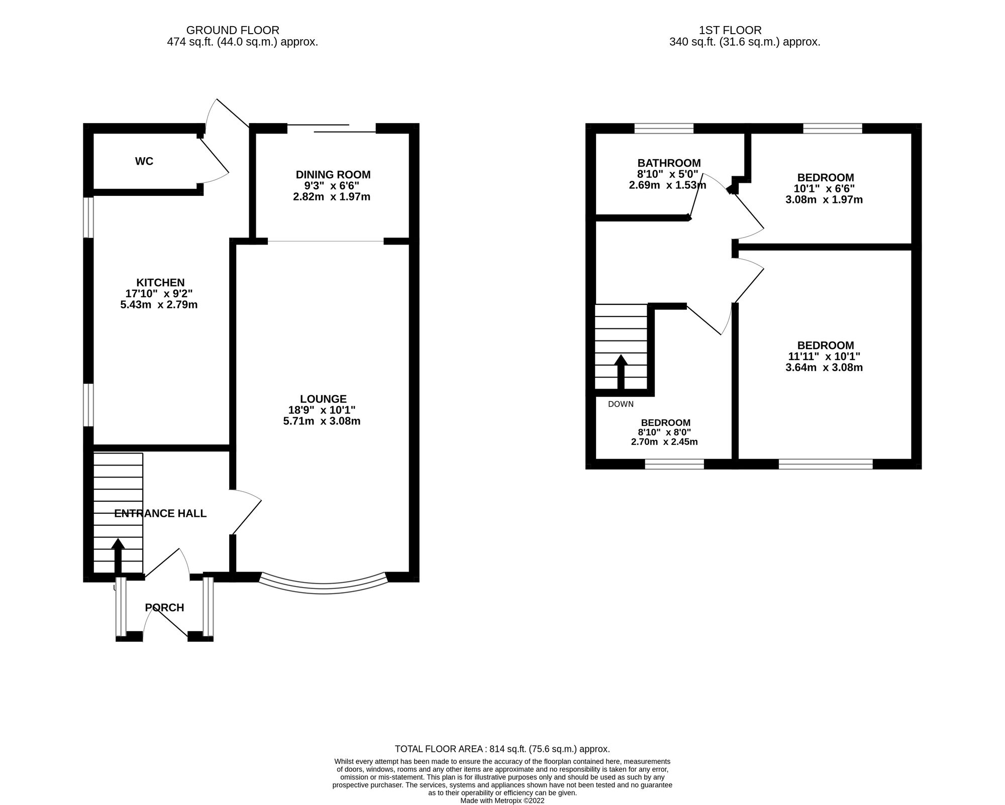 Floorplan of 3 bedroom Semi Detached House to rent, Spencer Road, Belper, Derbyshire, DE56