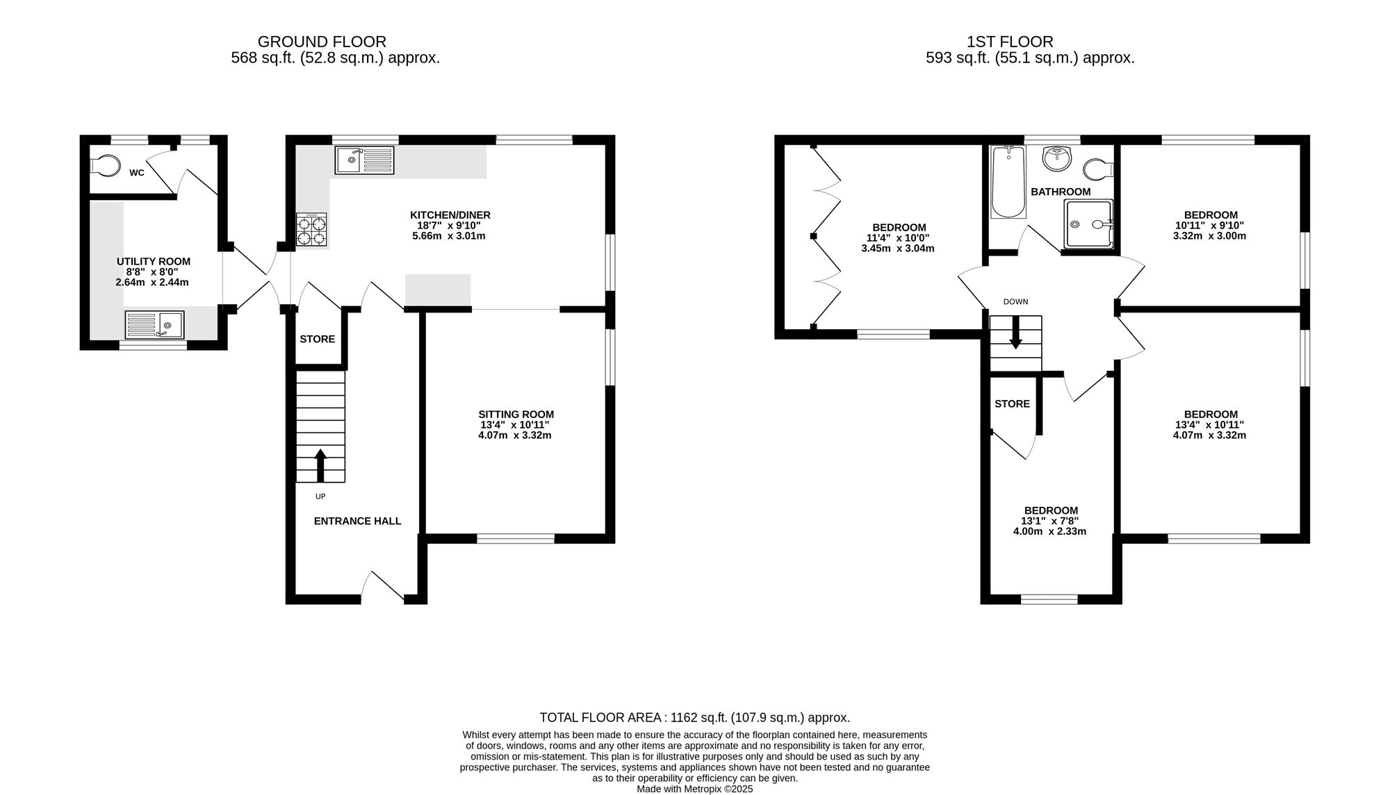 Floorplan of 4 bedroom Detached House for sale, Laund Close, Belper, Derbyshire, DE56